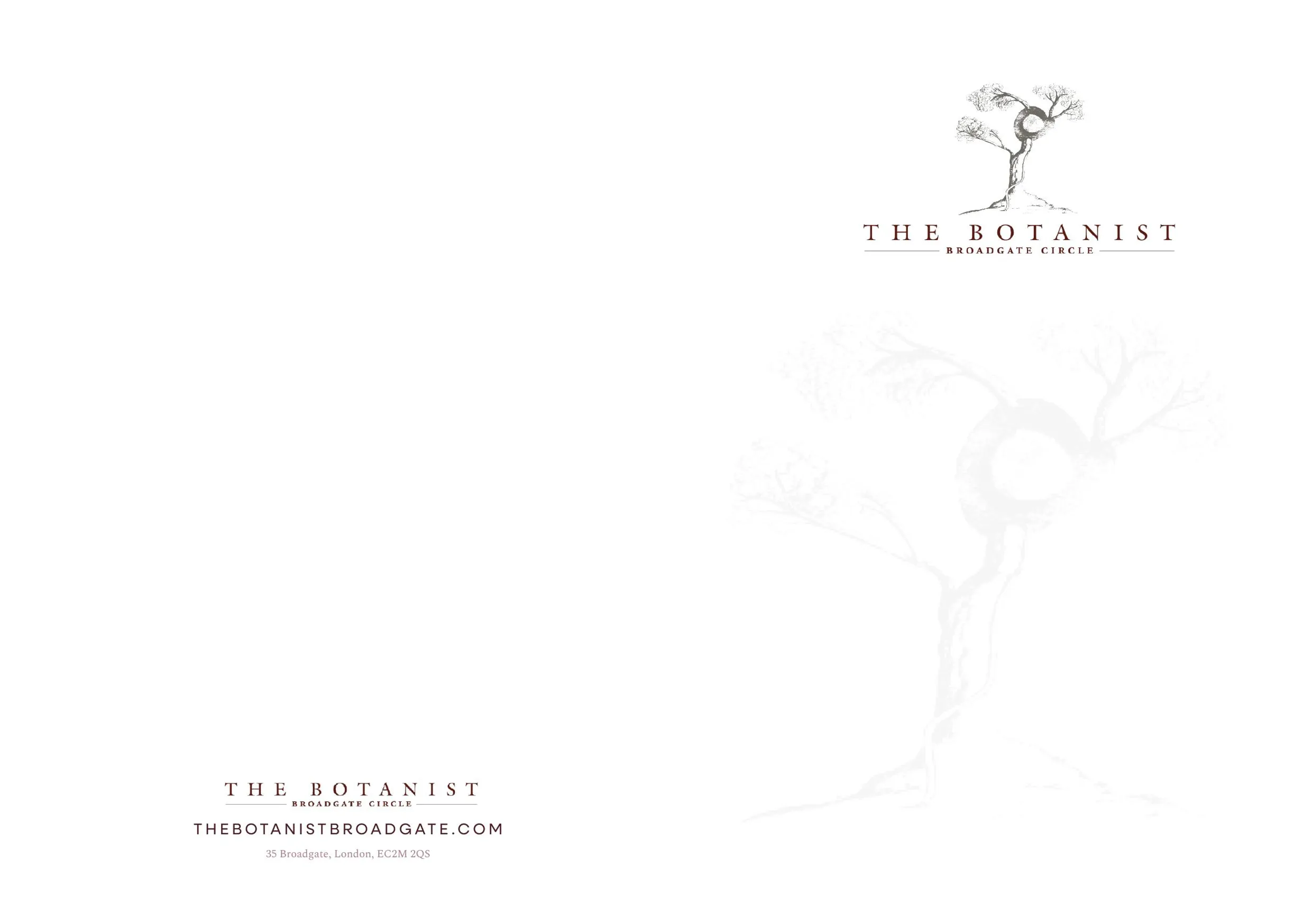 The Botanist, Broadgate Circle menu, page 6