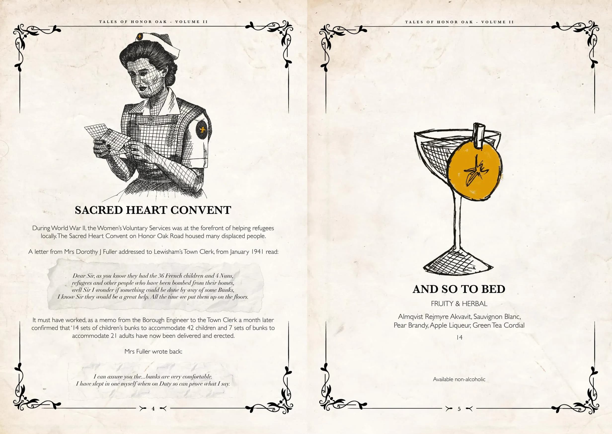 Two Spoons menu, page 4