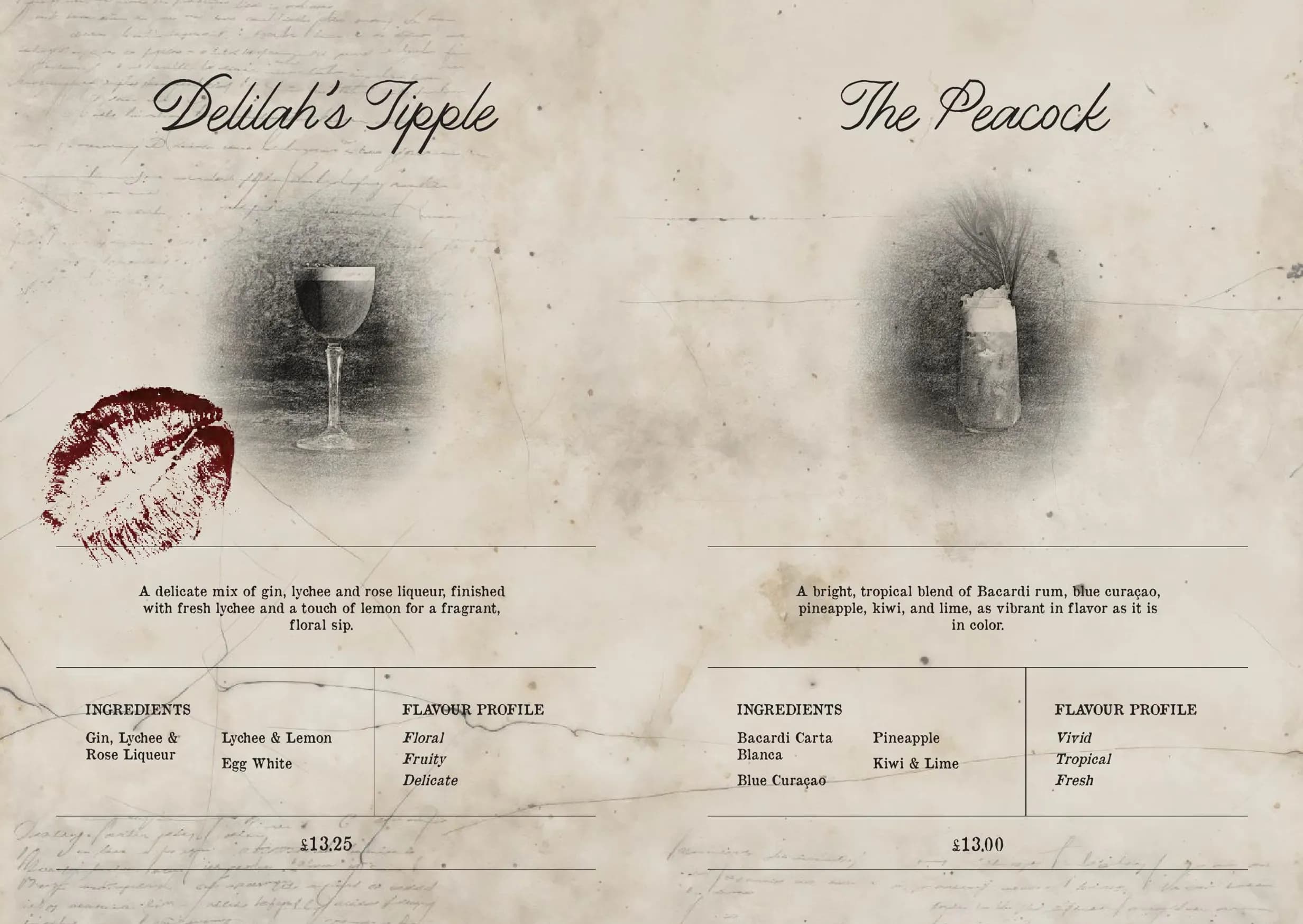Grand Pacific menu, page 7
