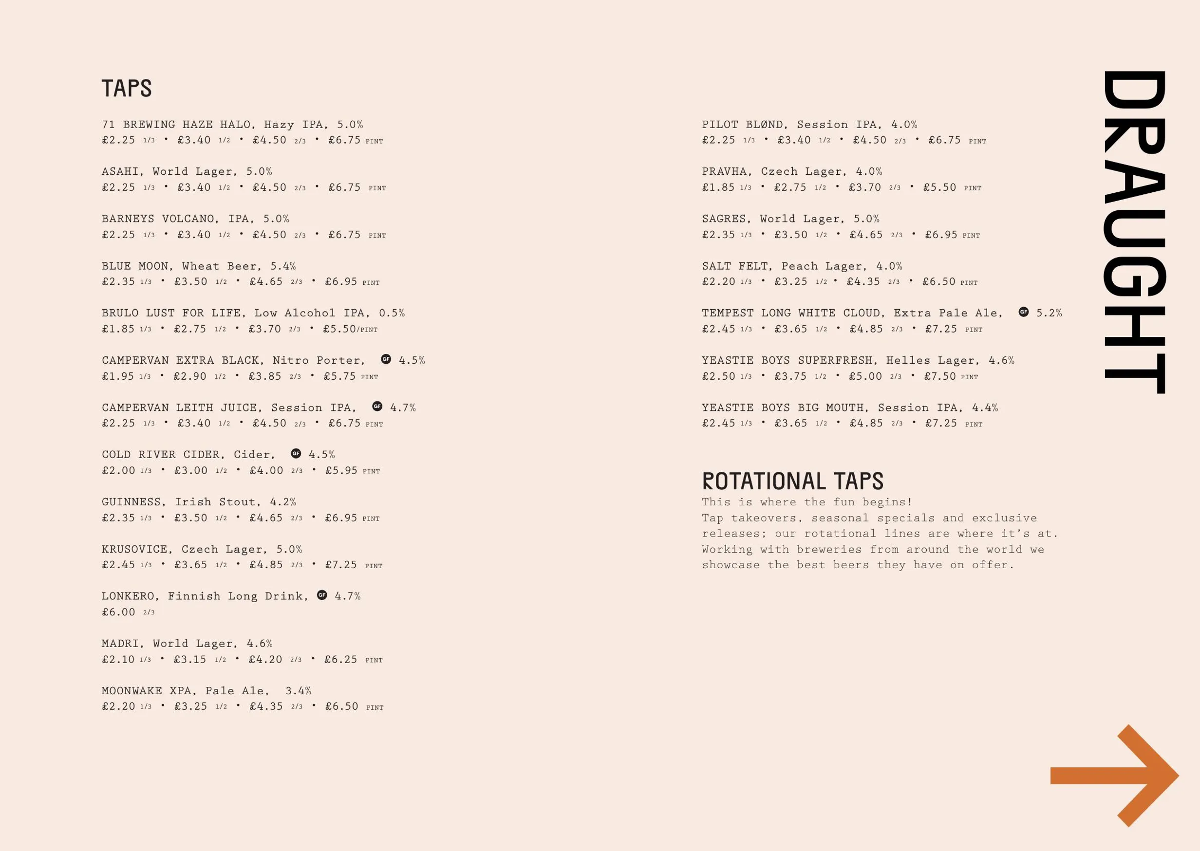 The Southern menu, page 4
