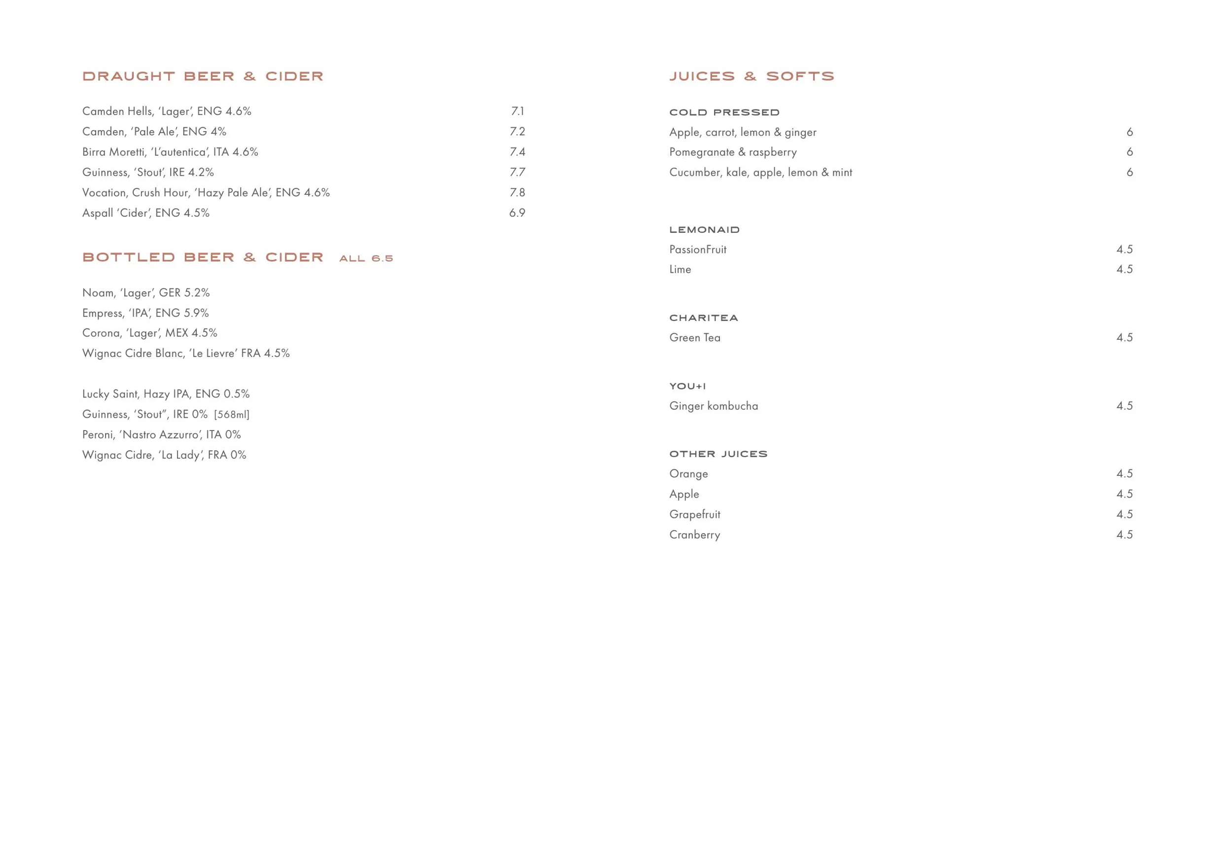 The Broadcaster menu, page 5