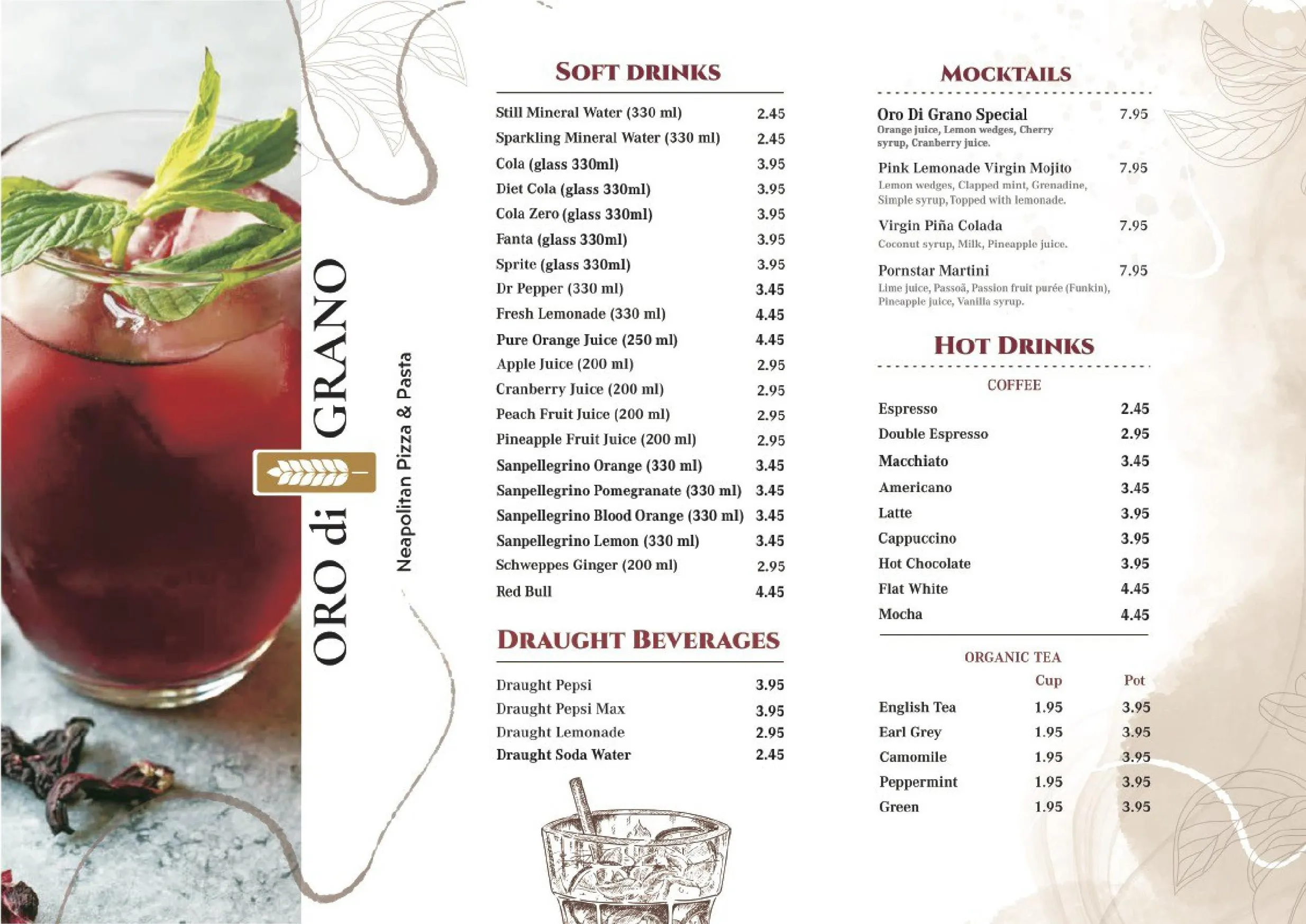Oro di Grano menu, page 2