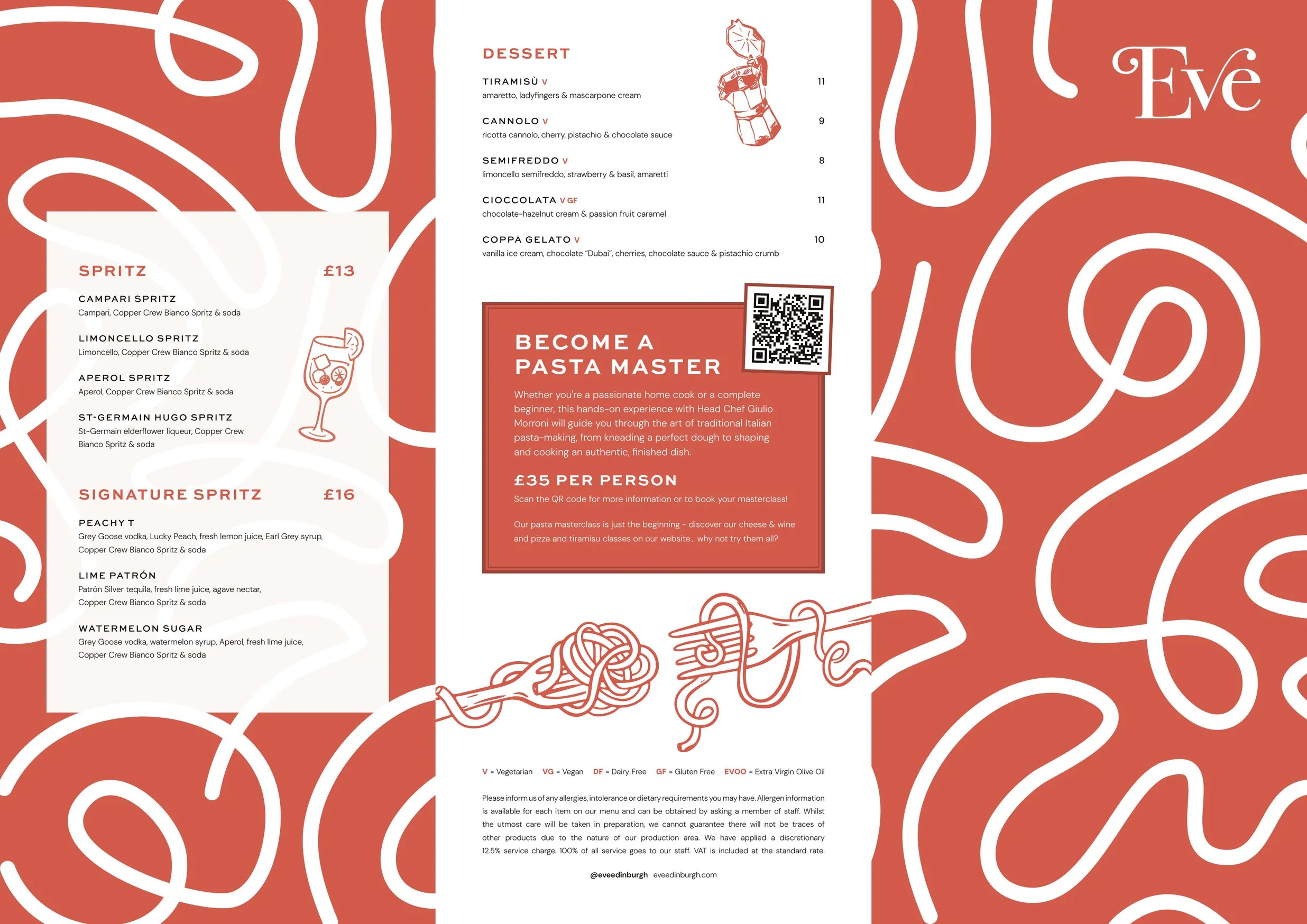 Eve menu, page 2