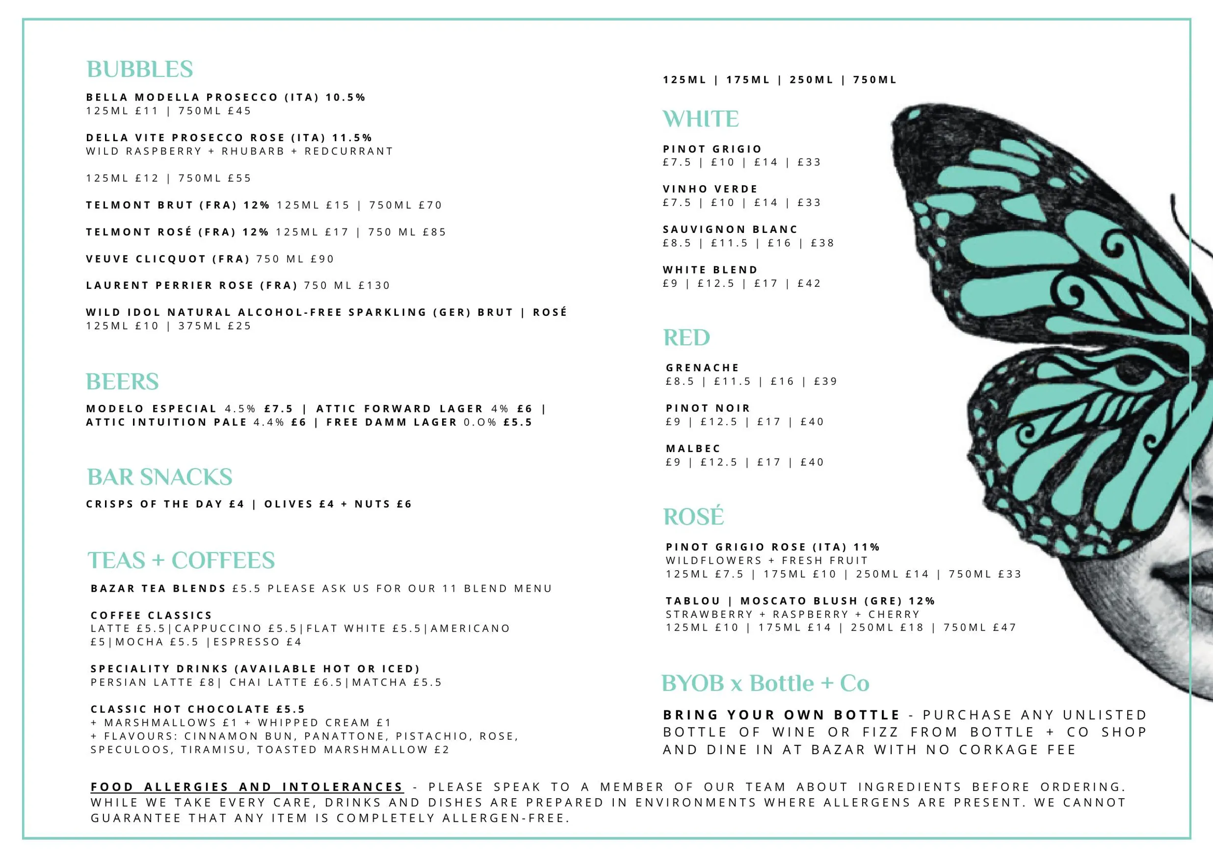 Bazar menu, page 2