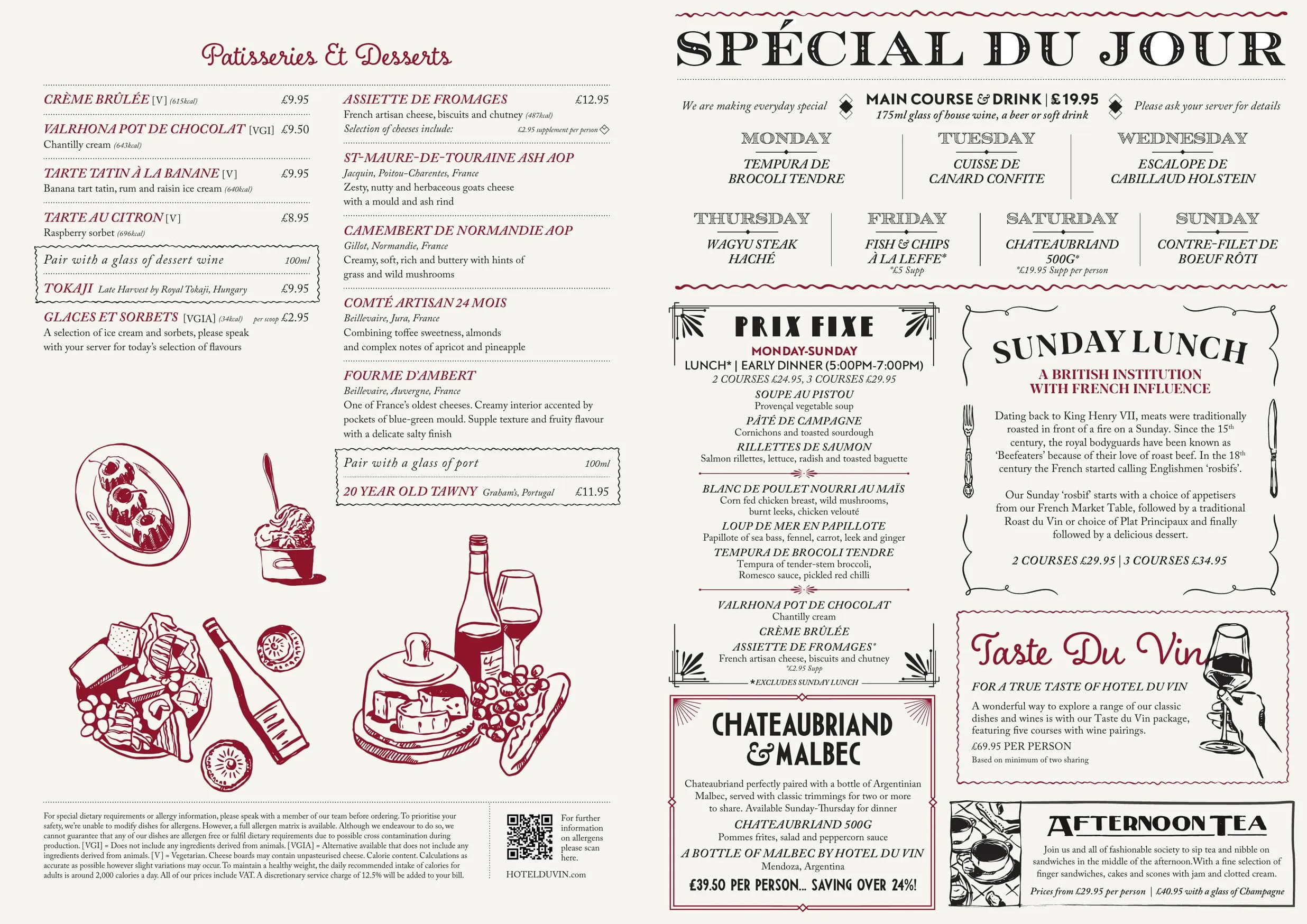 Bistro du Vin menu, page 6