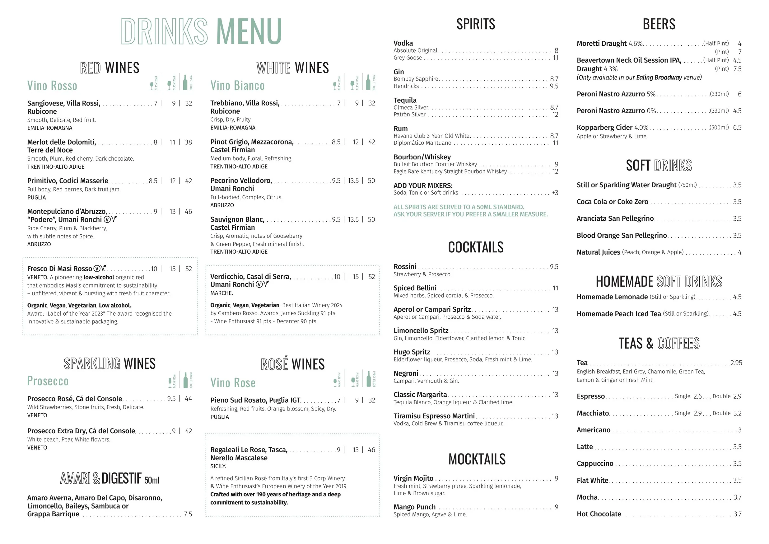 Remoli Ealing Broadway menu, page 8