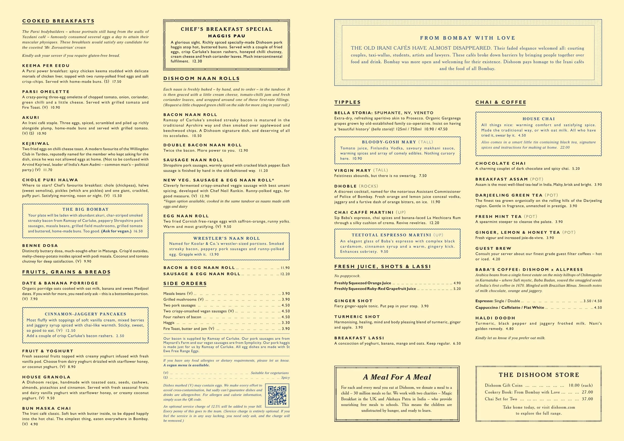 Dishoom Glasgow menu, page 31
