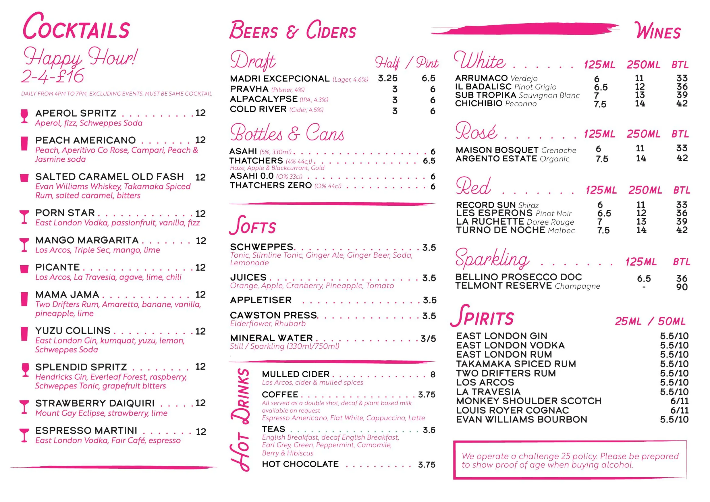 Bambalan menu, page 2