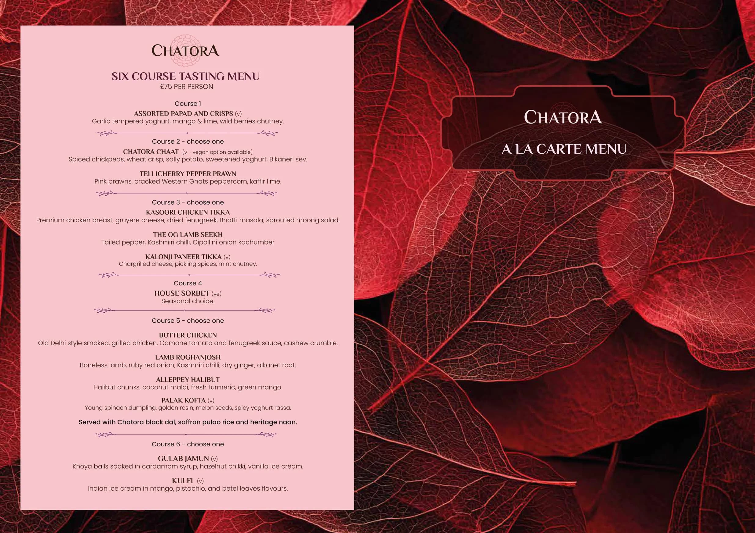 Chatora The City menu, page 2