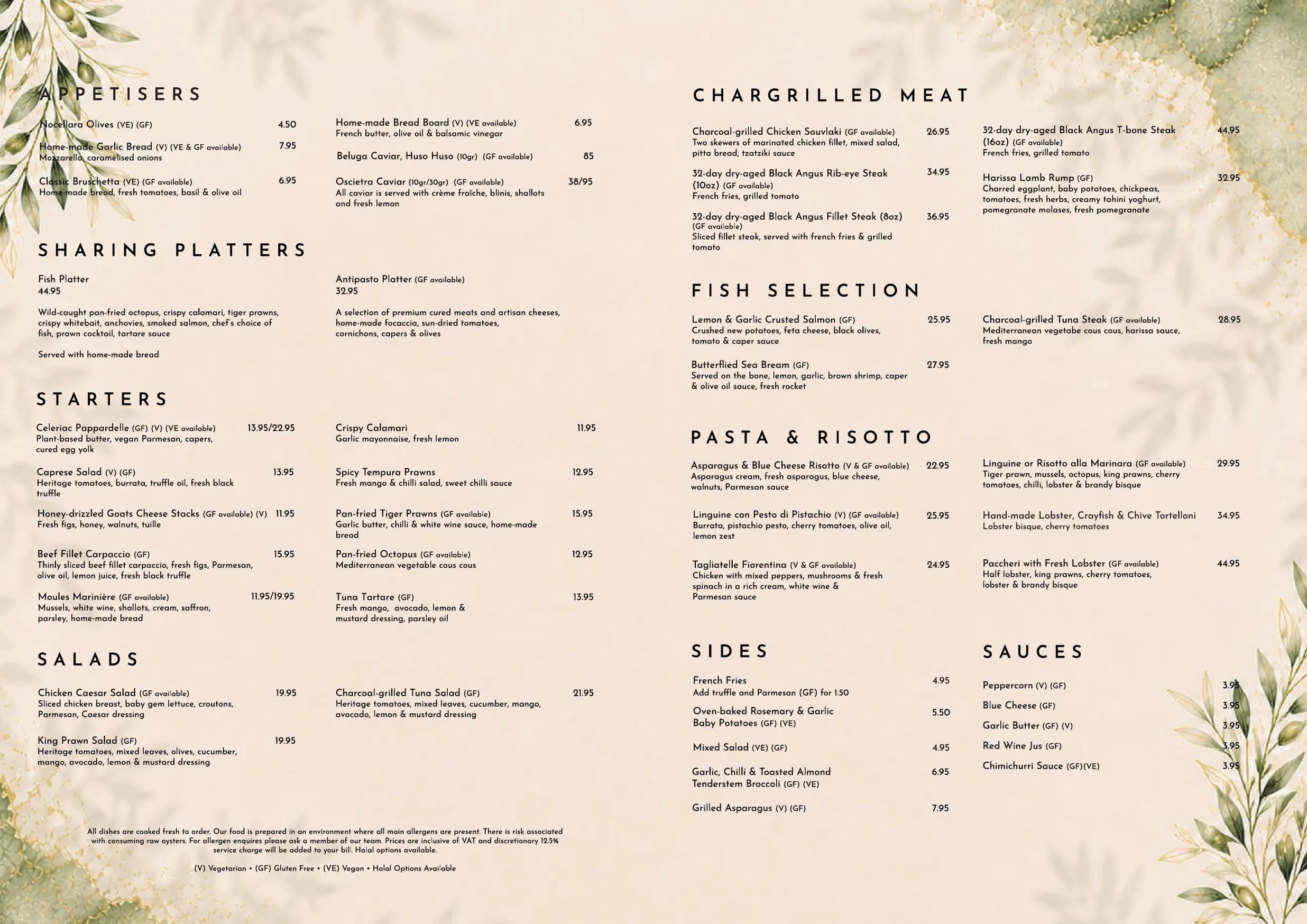 Noel's Bar & Restaurant menu, page 2