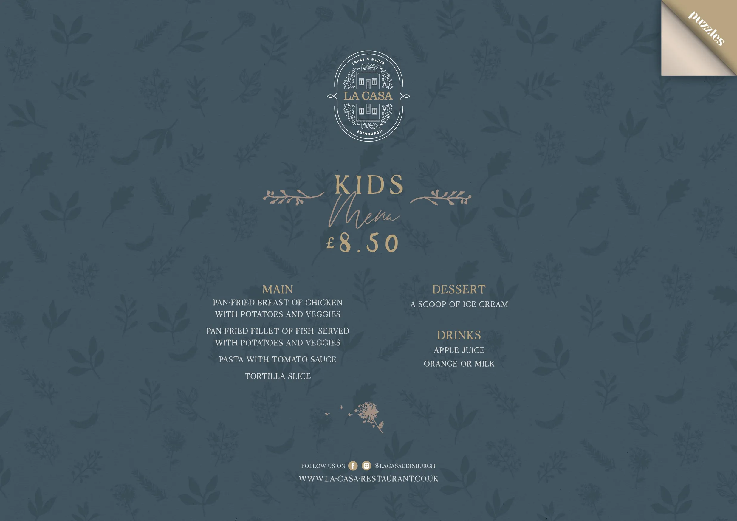 La Casa menu, page 2