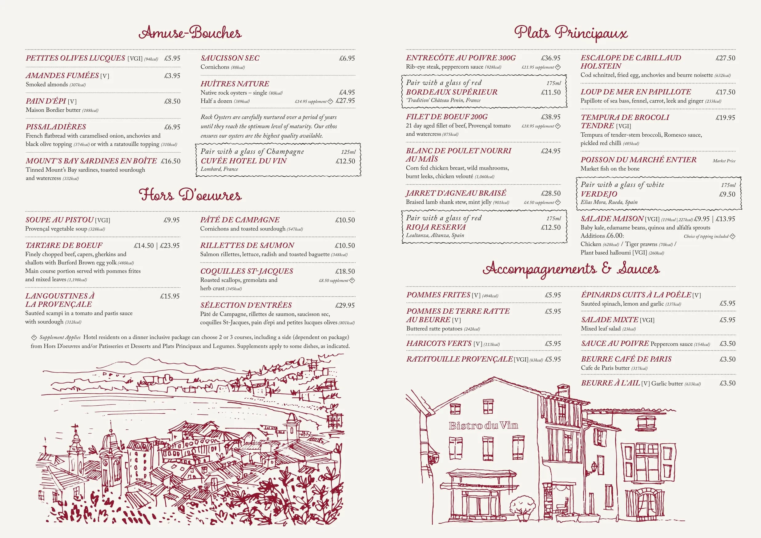 Bistro du Vin menu, page 5