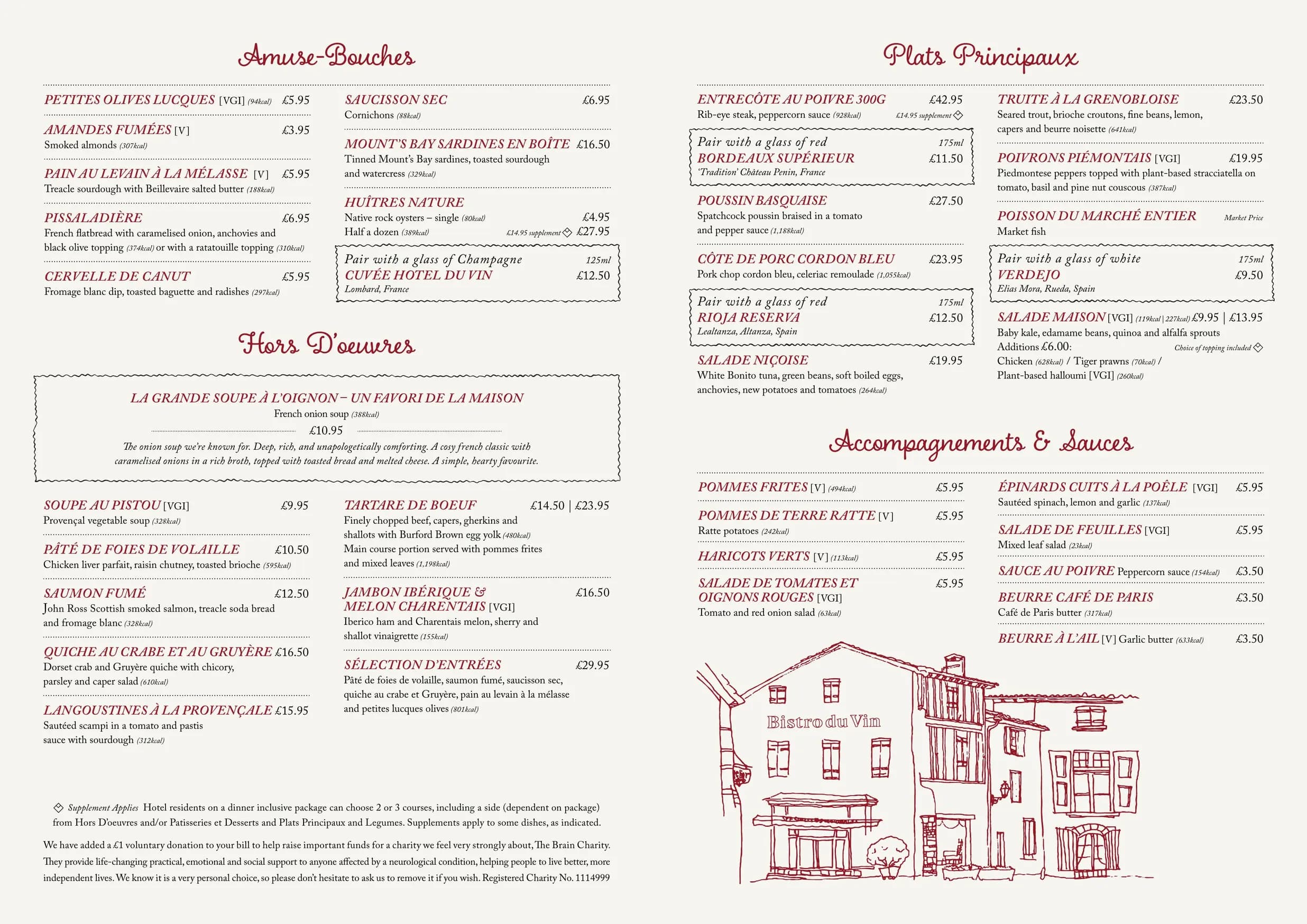 Bistro du Vin menu, page 5