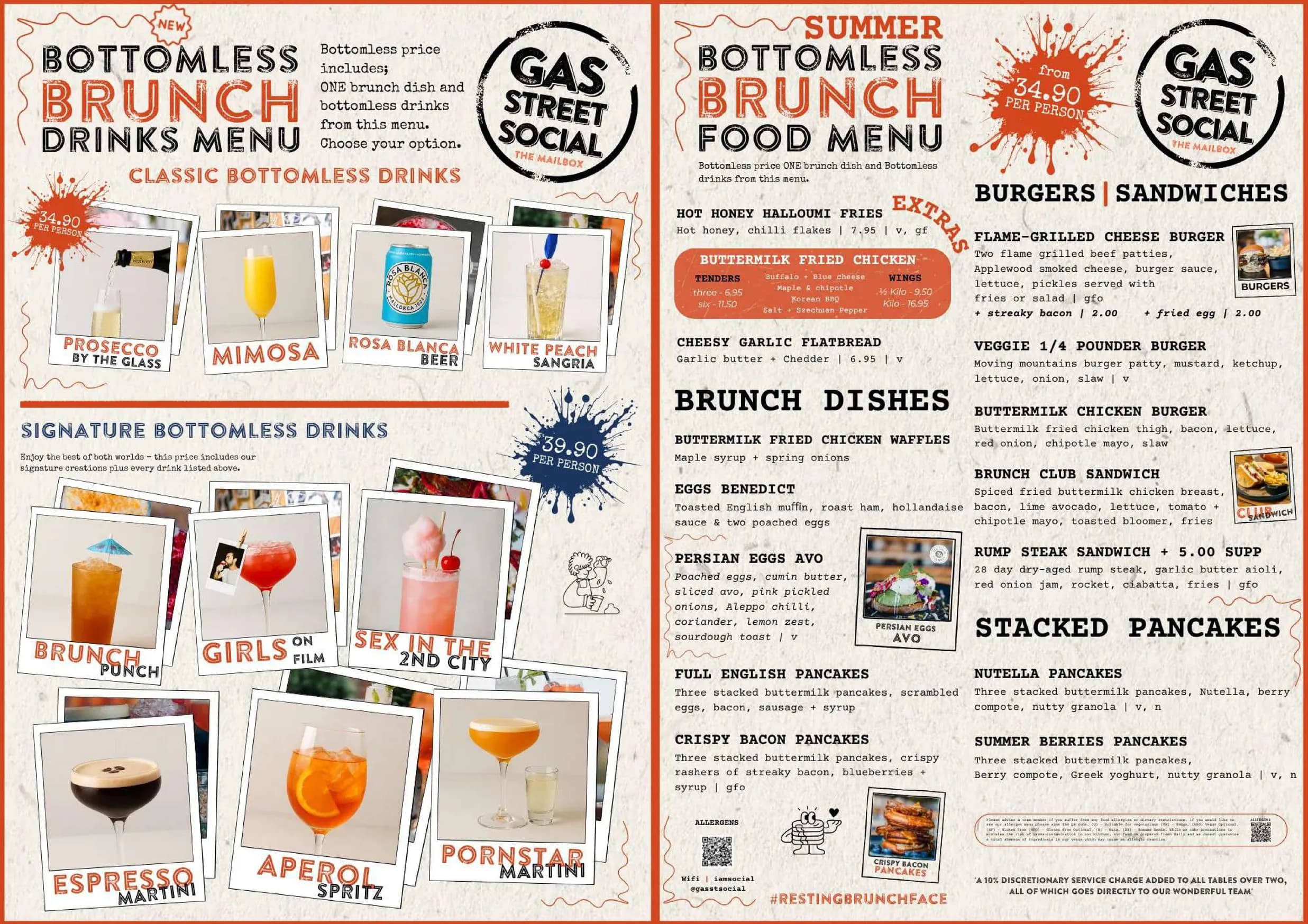 Gas Street Social menu, page 2