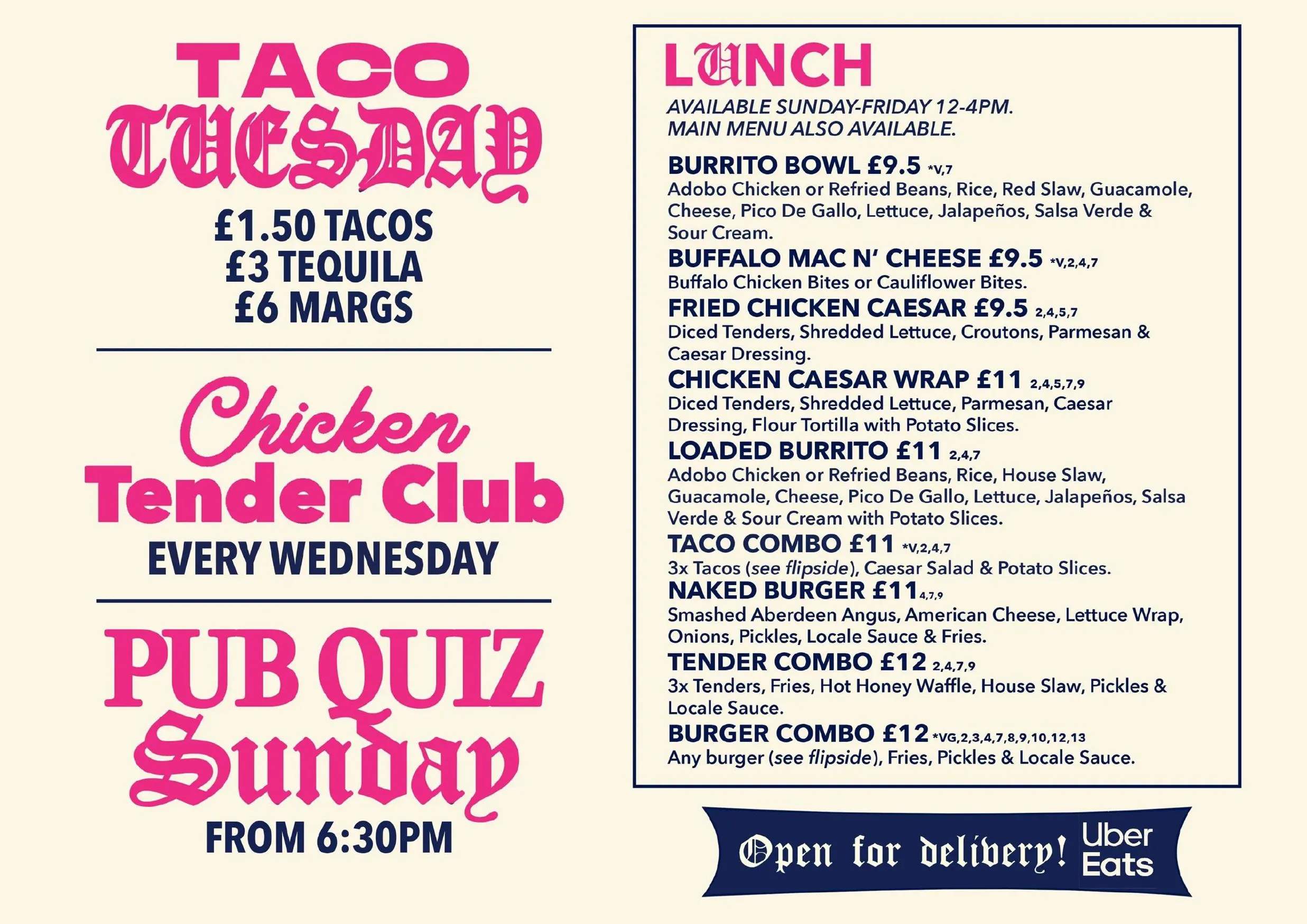 The Locale menu, page 2