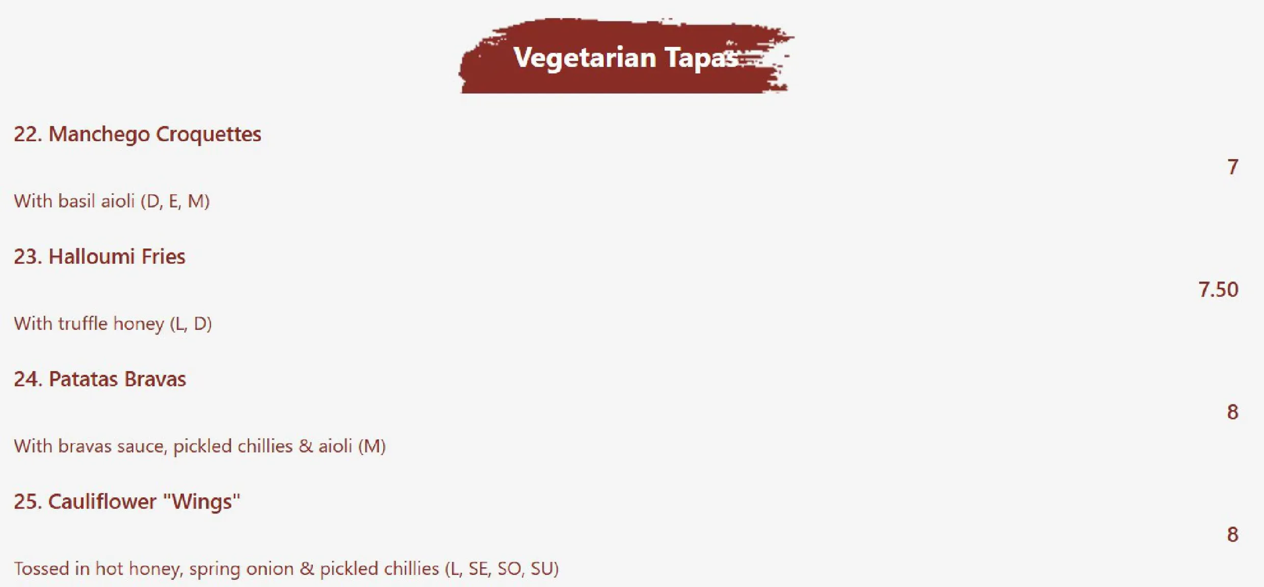 2Taps Winebar menu, page 5