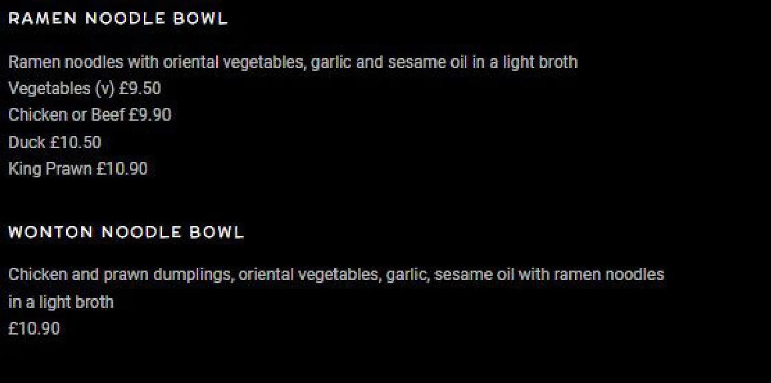 Juici Sushi menu, page 9