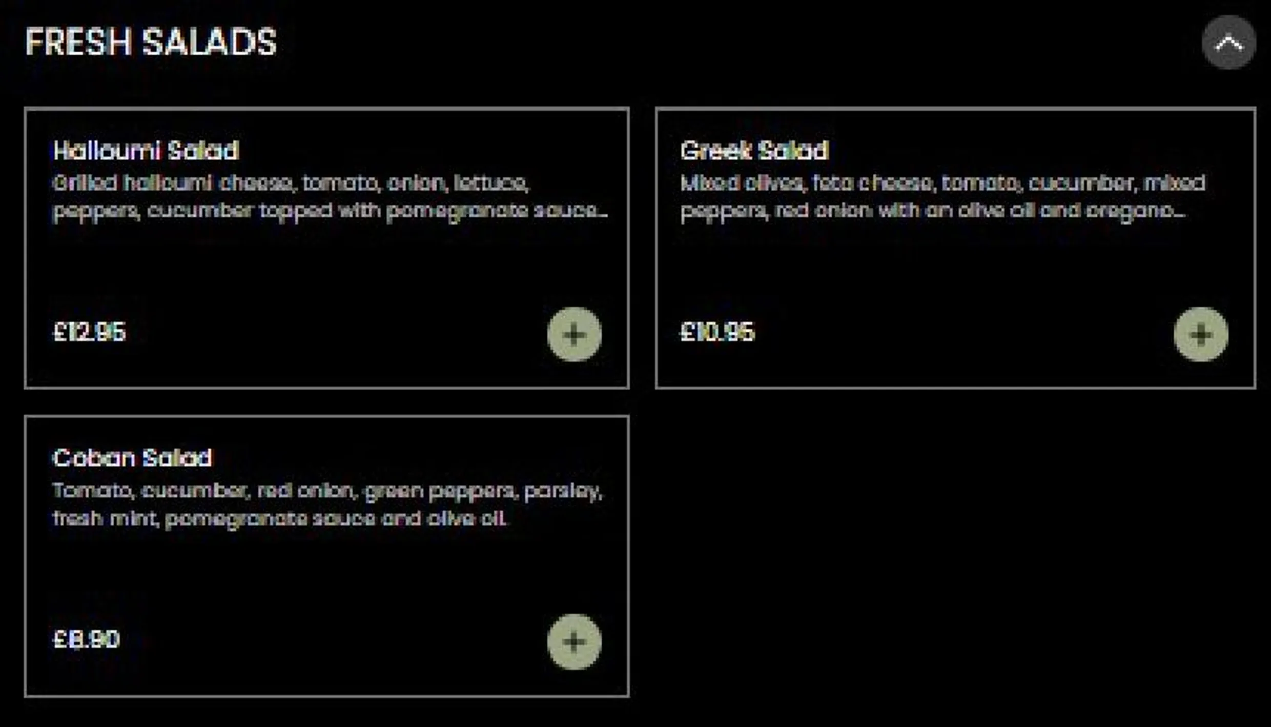 Omnia menu, page 7