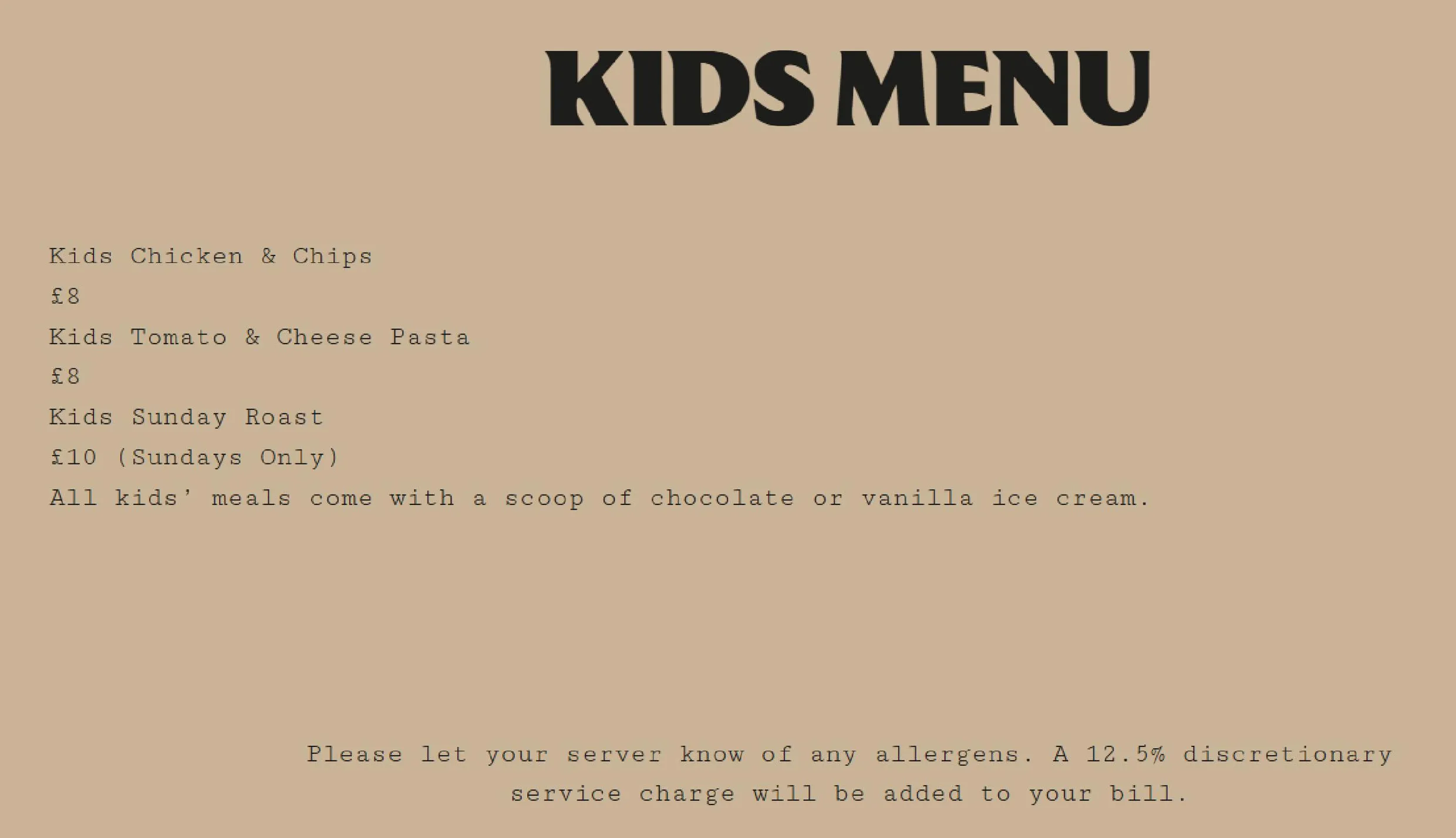 Ruff's Bistro menu, page 2