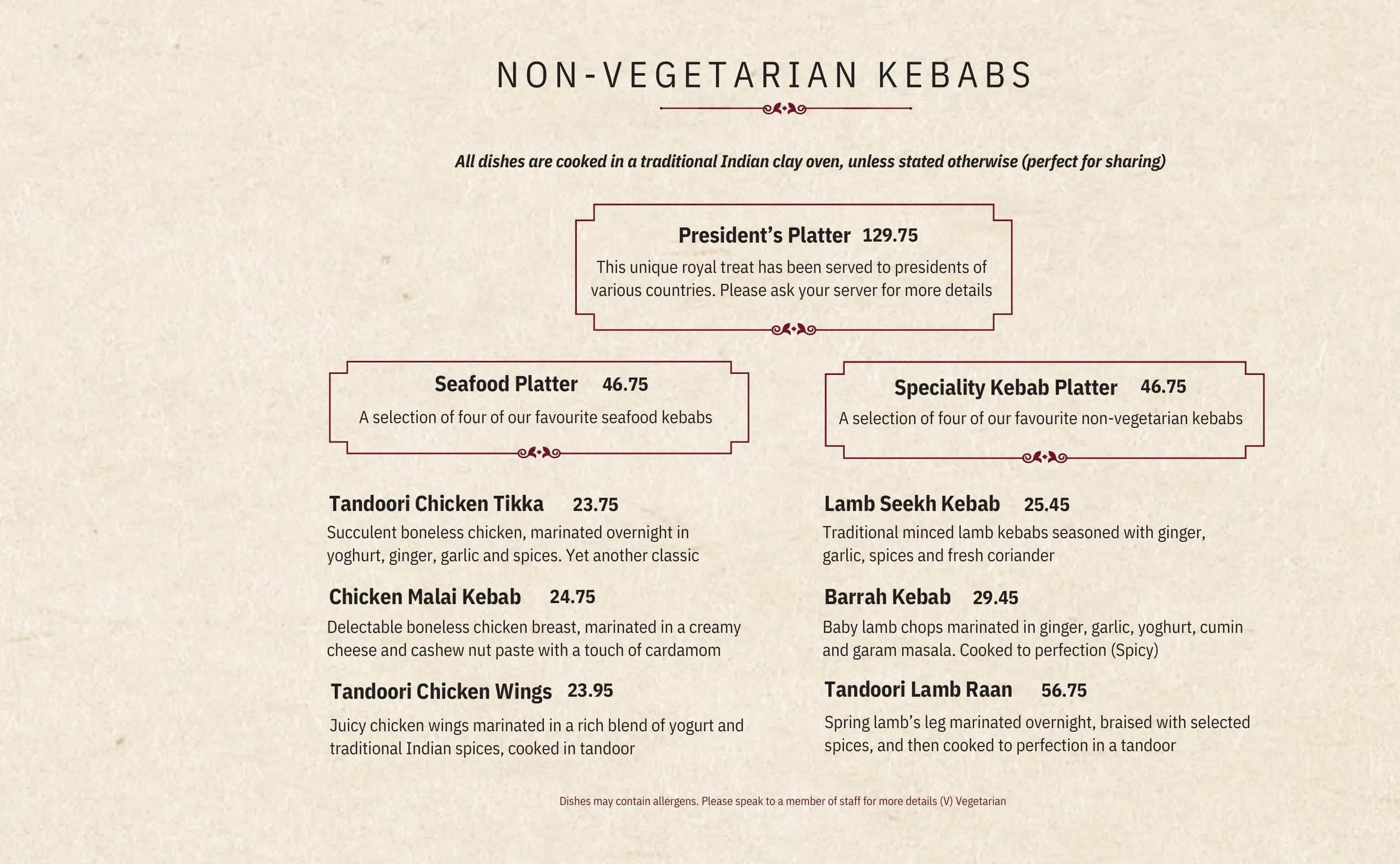 Asha's menu, page 3