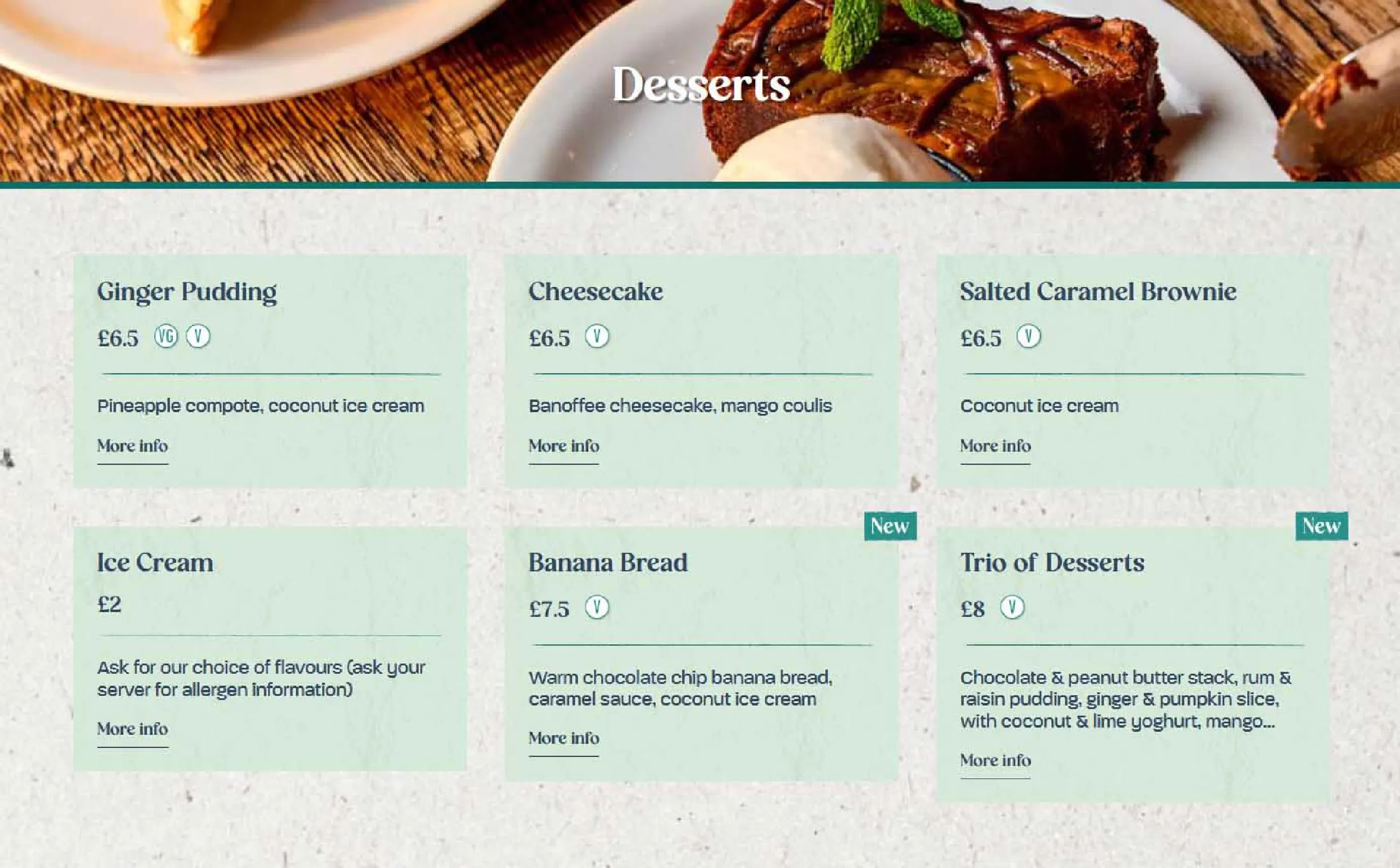 Turtle Bay menu, page 4