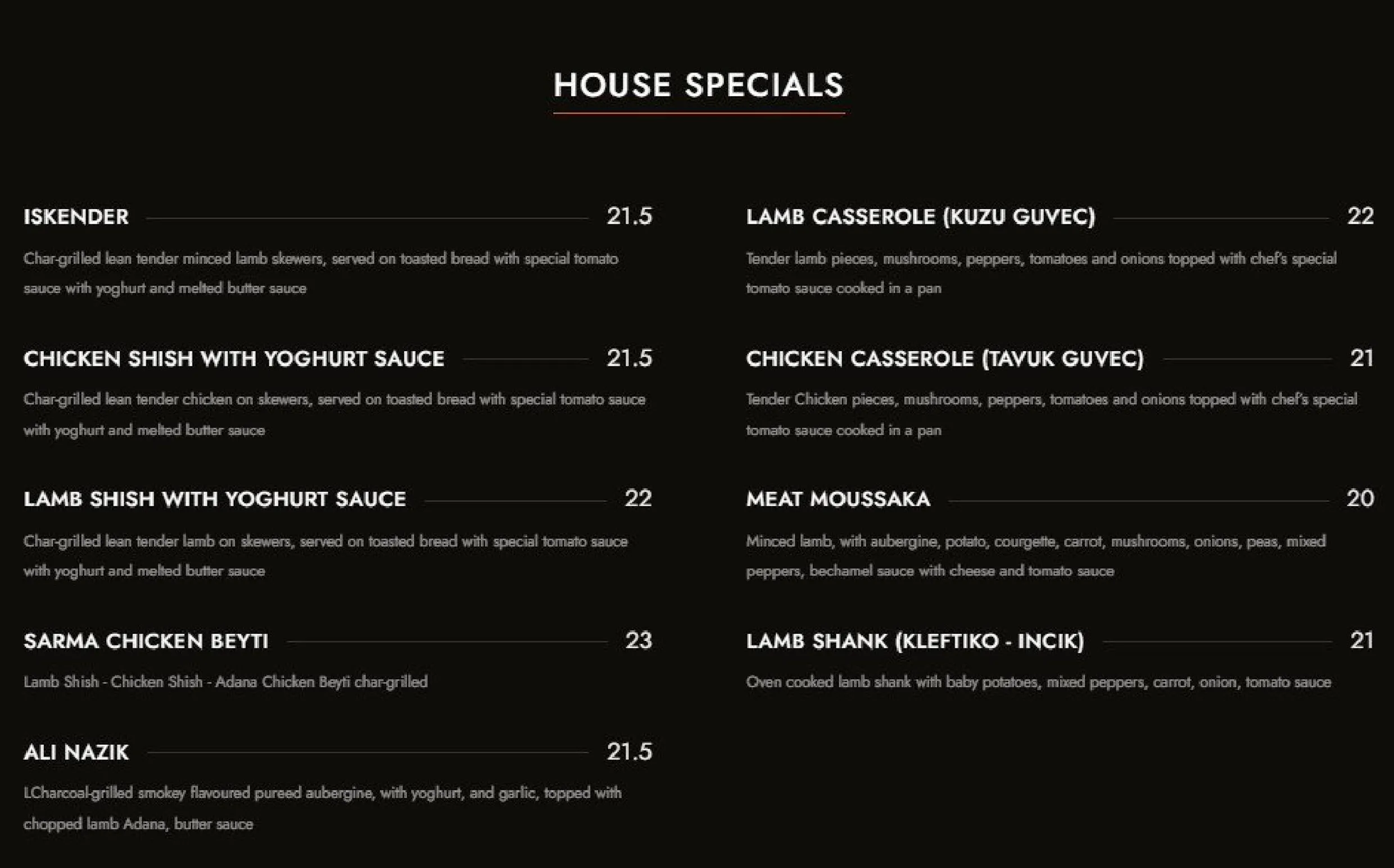 Yaprak menu, page 4