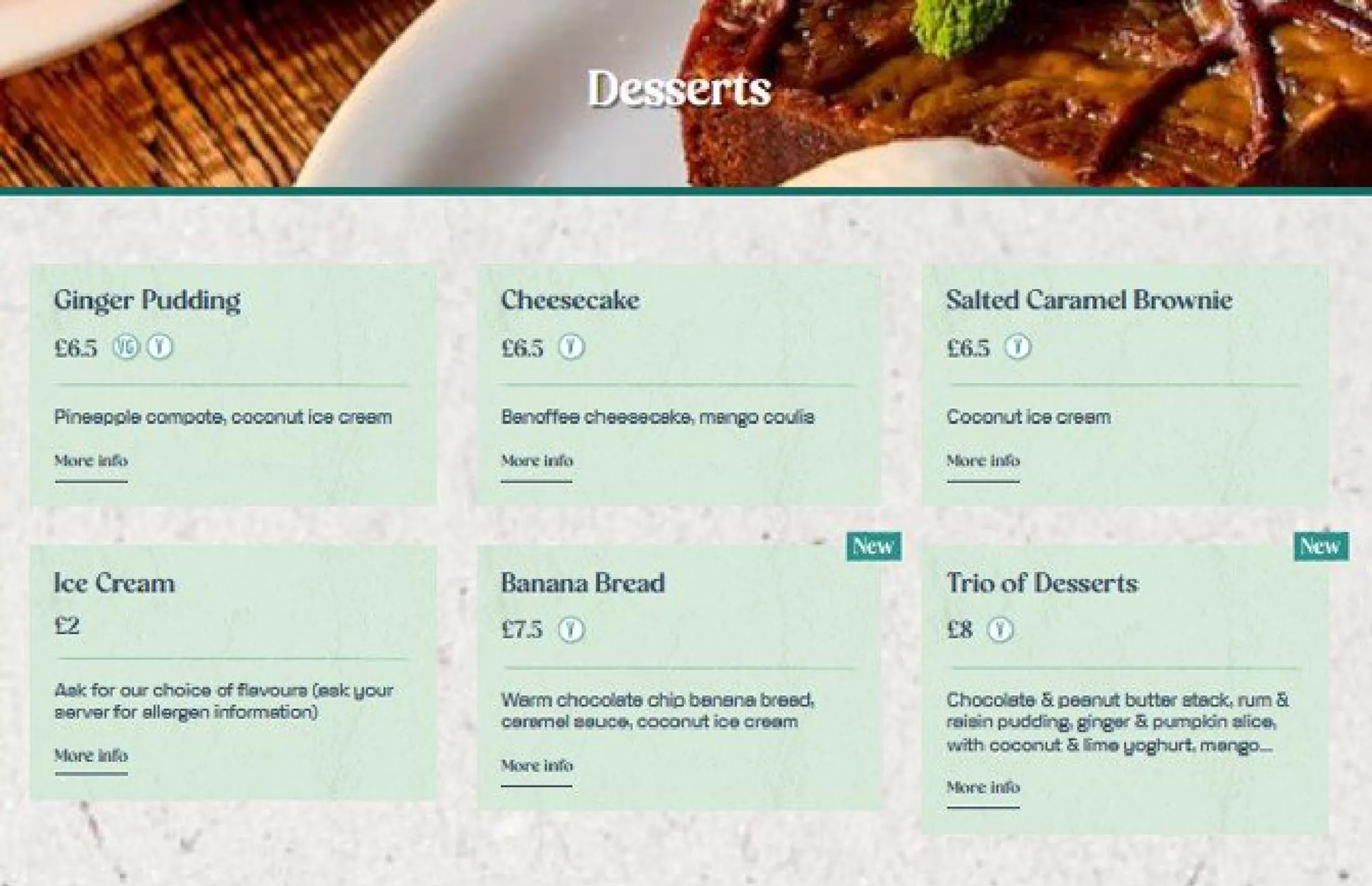 Turtle Bay menu, page 7