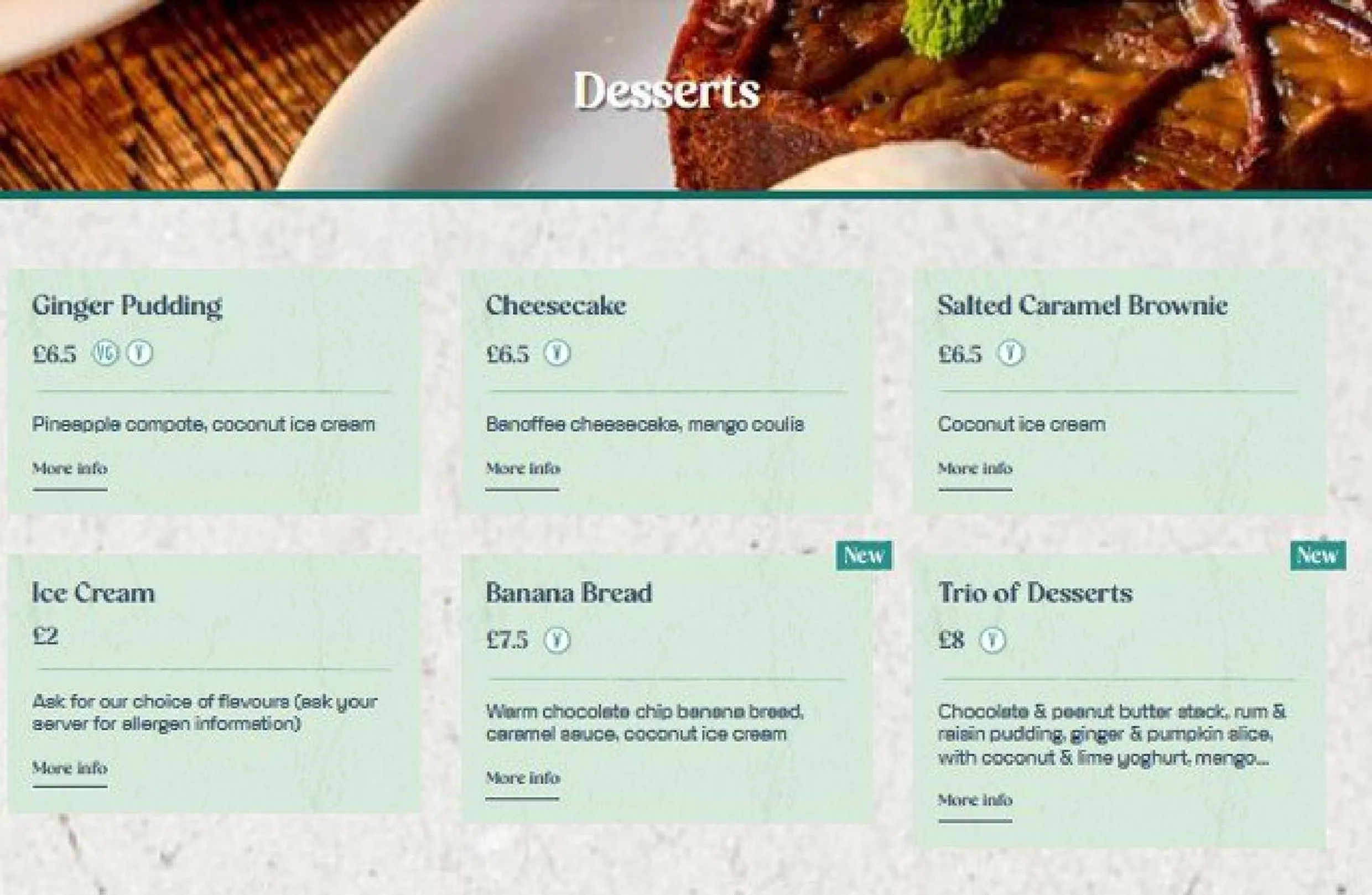 Turtle Bay menu, page 7