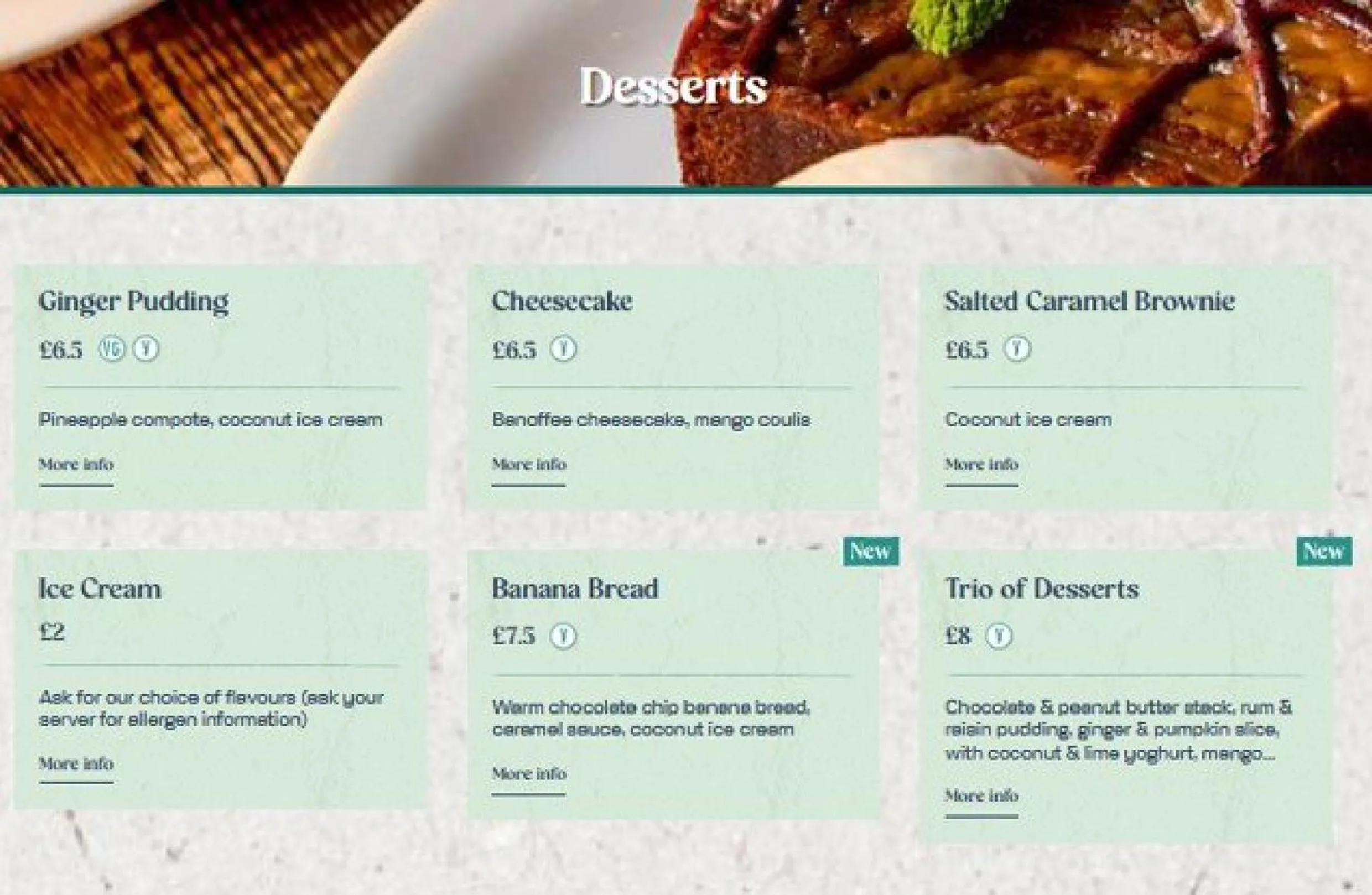 Turtle Bay menu, page 7
