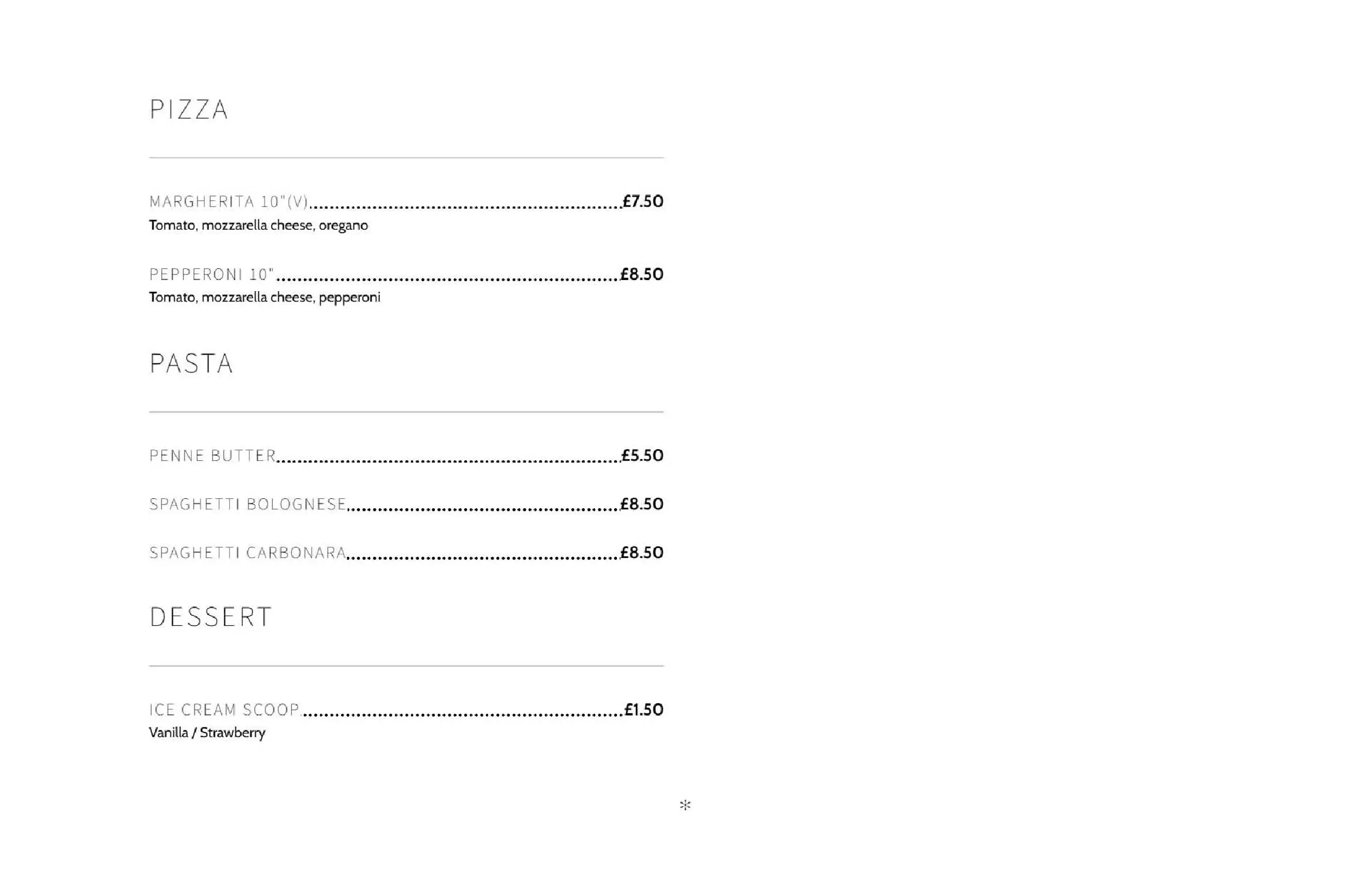 Mangia Bene menu, page 6