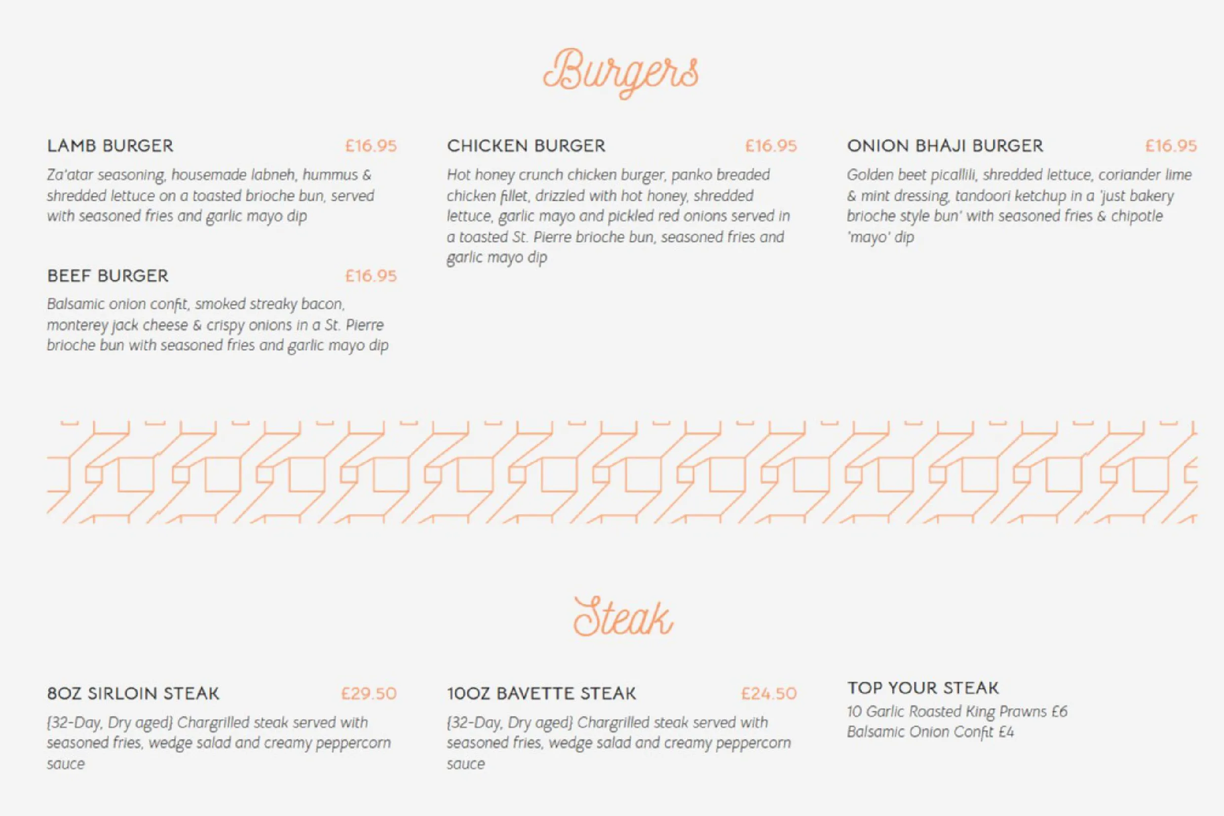 LOKS Bar & Kitchen menu, page 2
