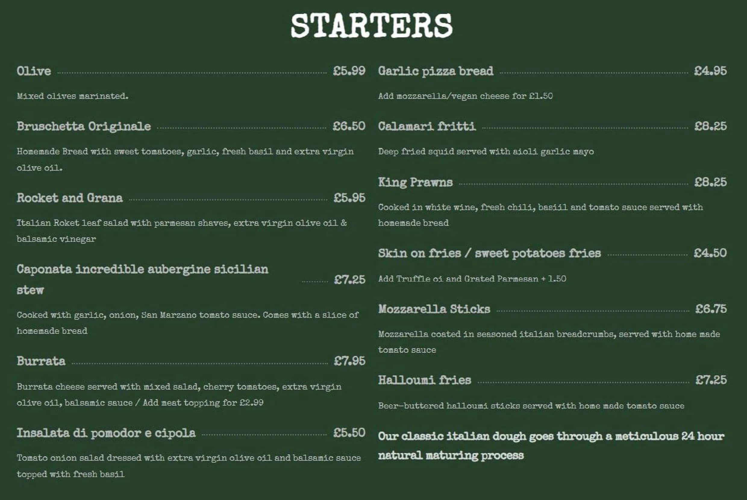 Piazza Della Cucina menu, page 1