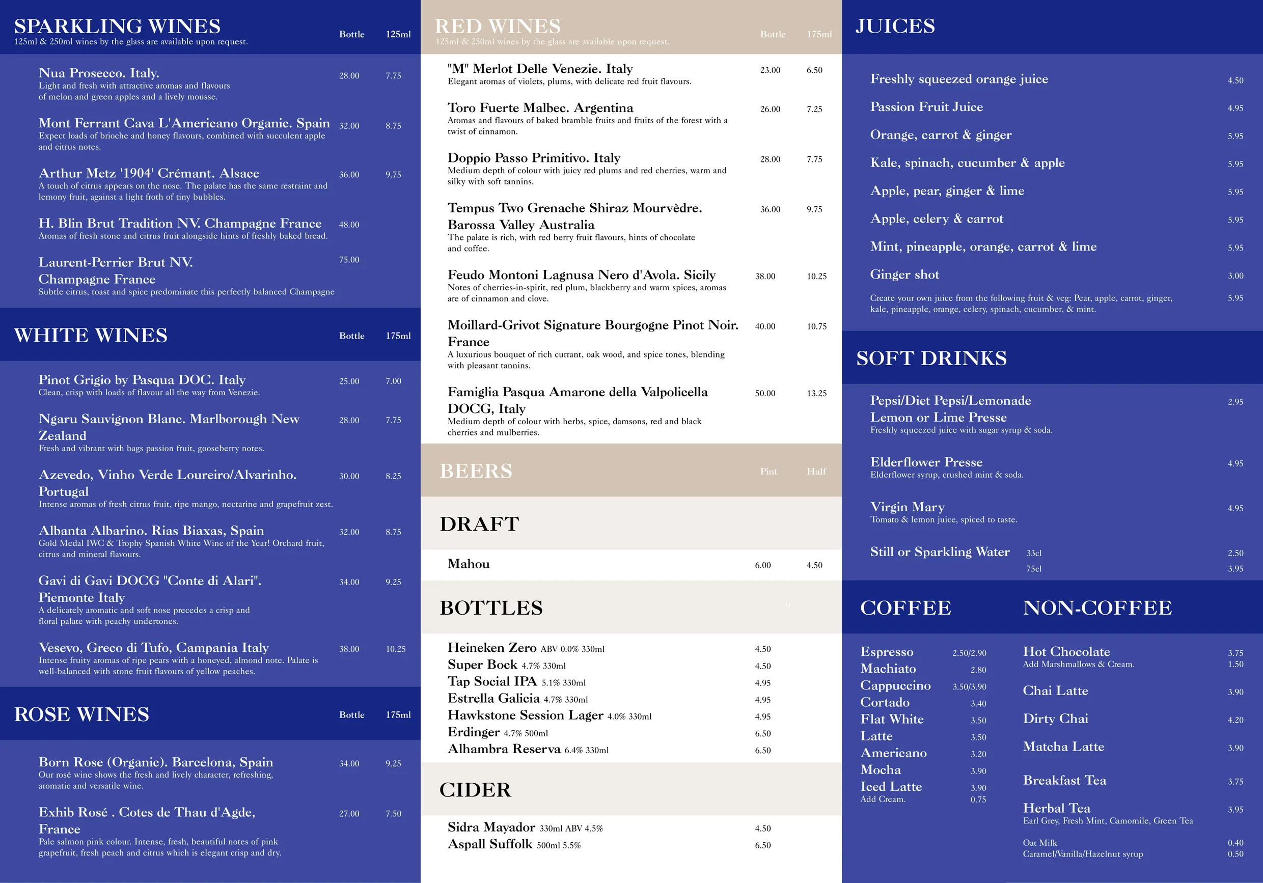 Cafe Coco menu, page 4