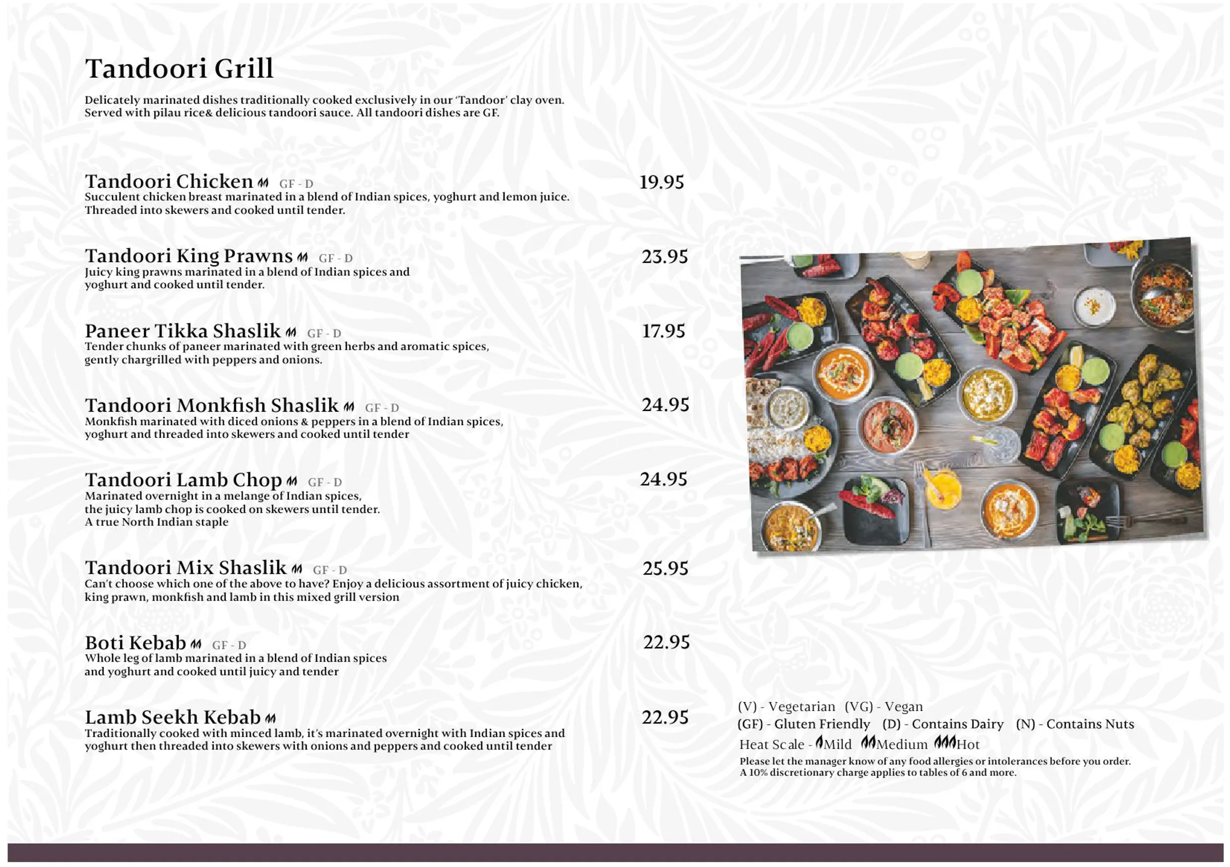 Archana menu, page 5