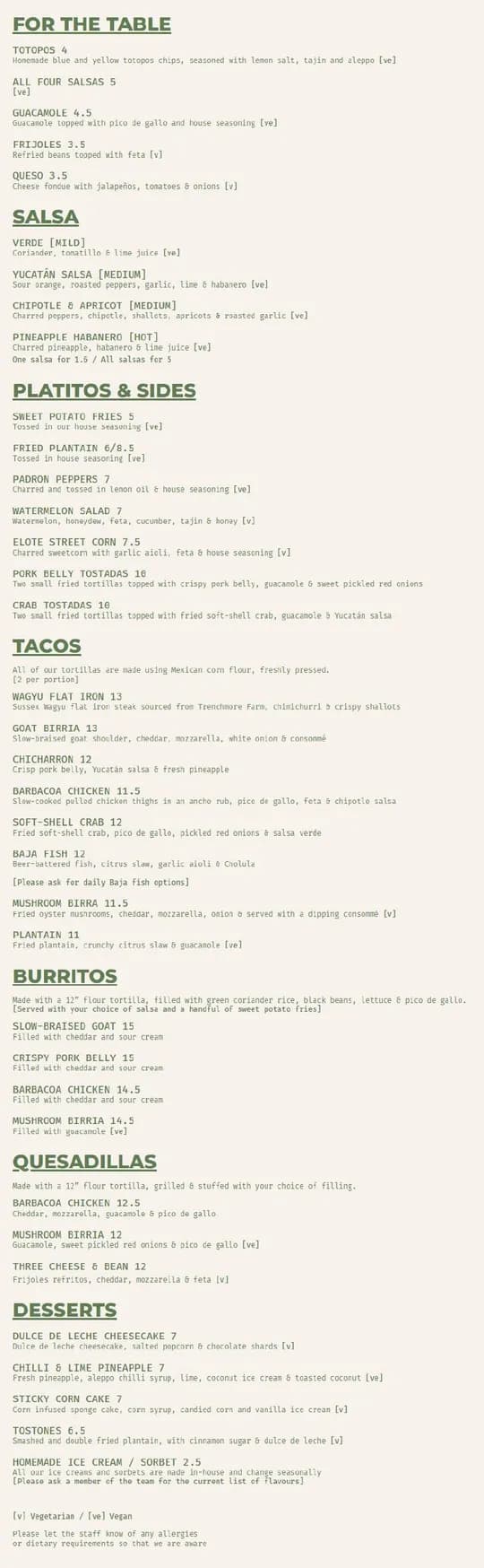 Saltio menu, page 1