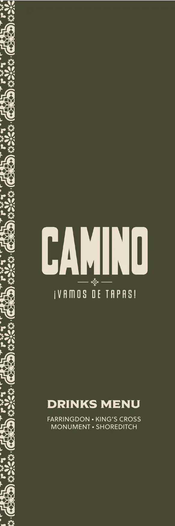 Camino menu, page 3