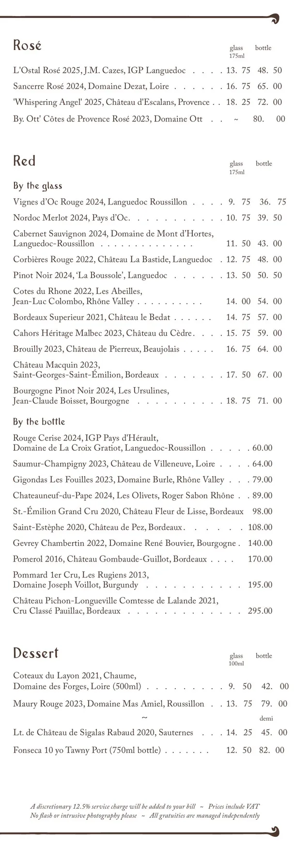 Soutine menu, page 4