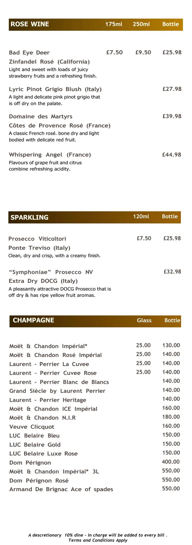 Namour menu, page 8