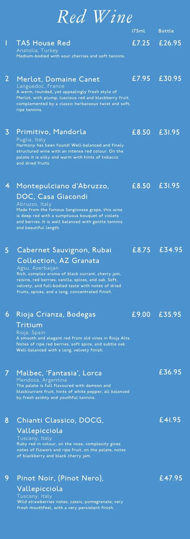 TAS The Cut menu, page 5