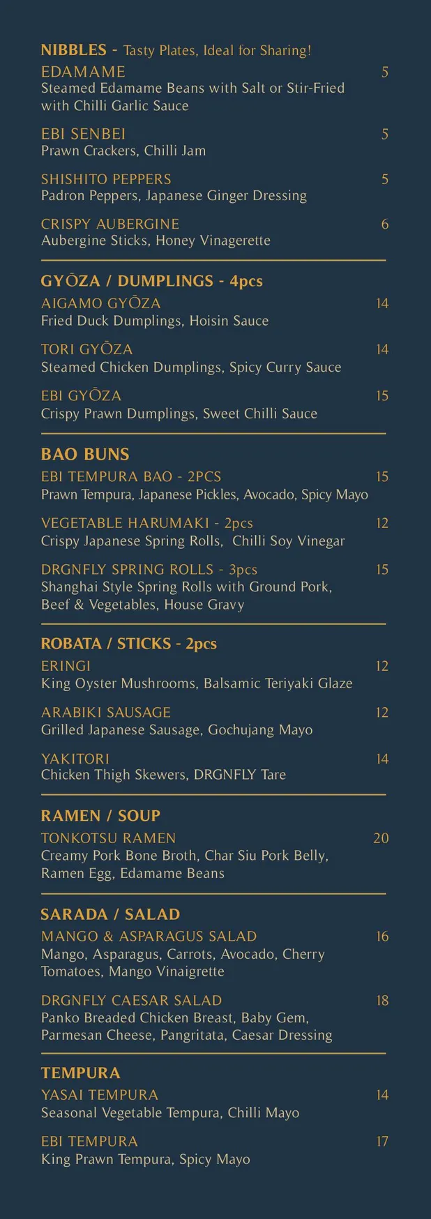 Drgnfly menu, page 2