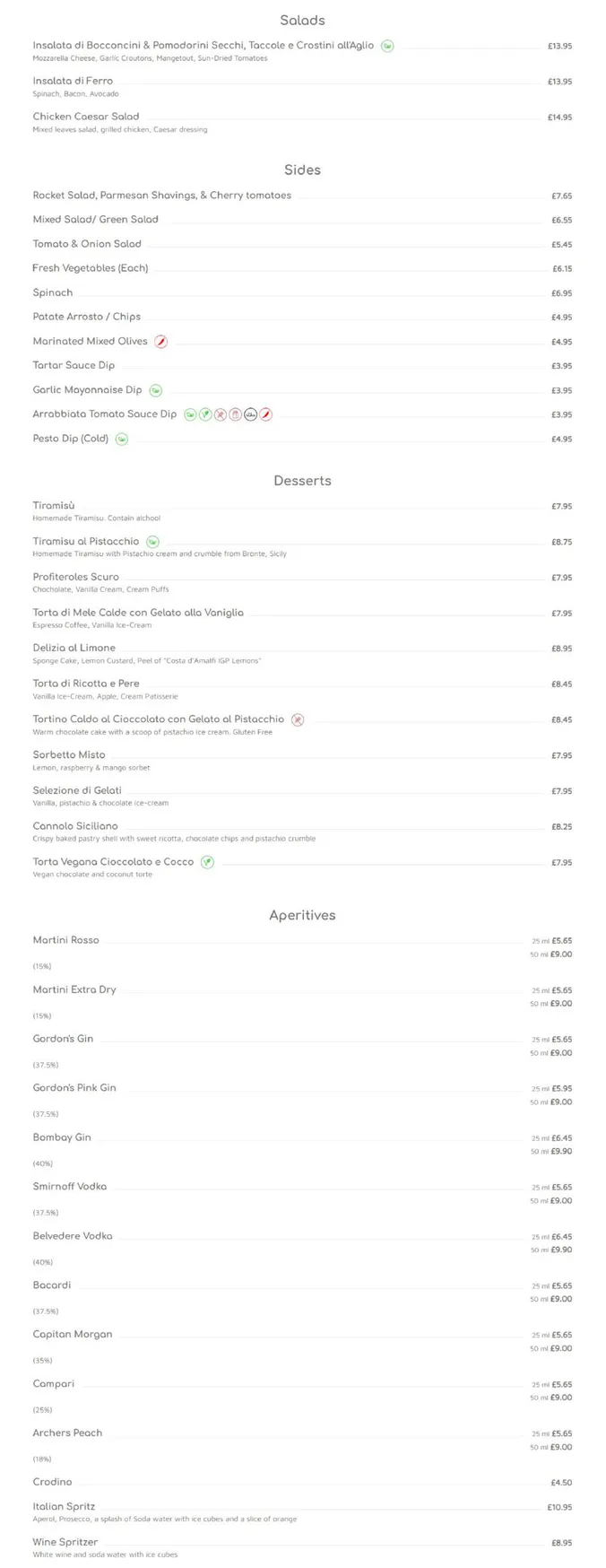 Sartori menu, page 4