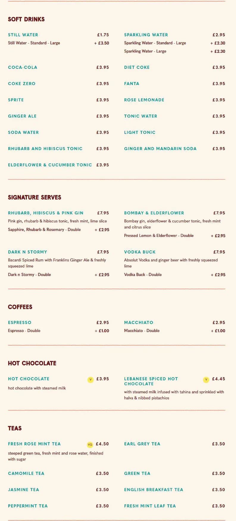 Comptoir Libanais menu, page 5