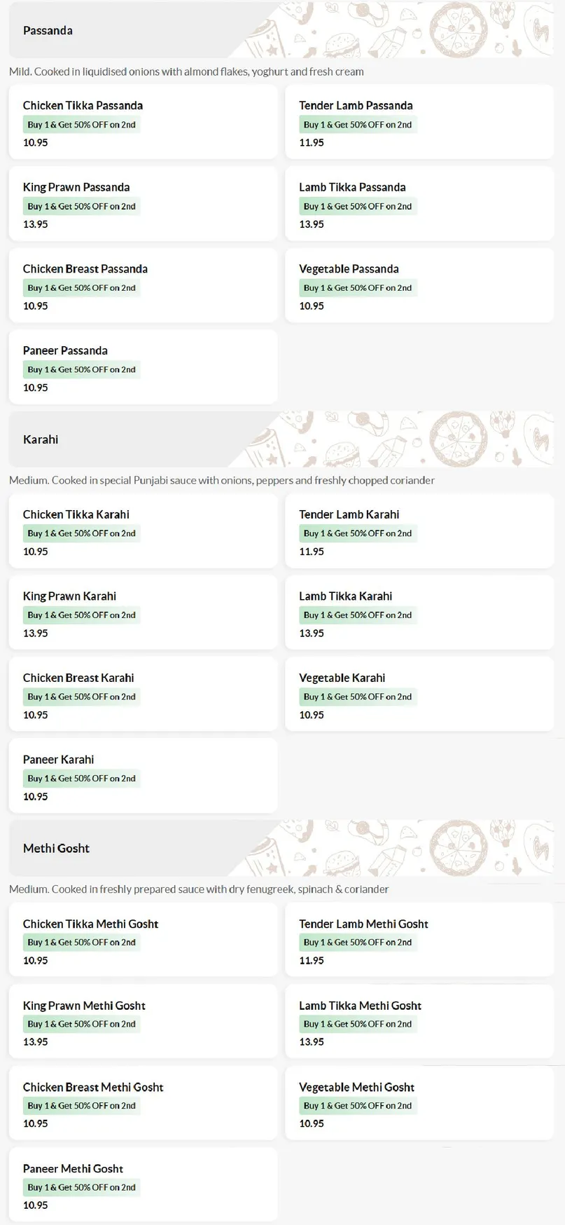 Mallroad Indian Restaurant menu, page 10