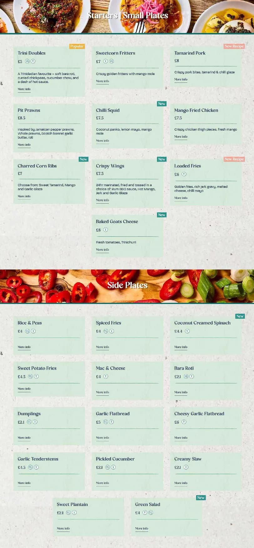 Turtle Bay menu, page 3