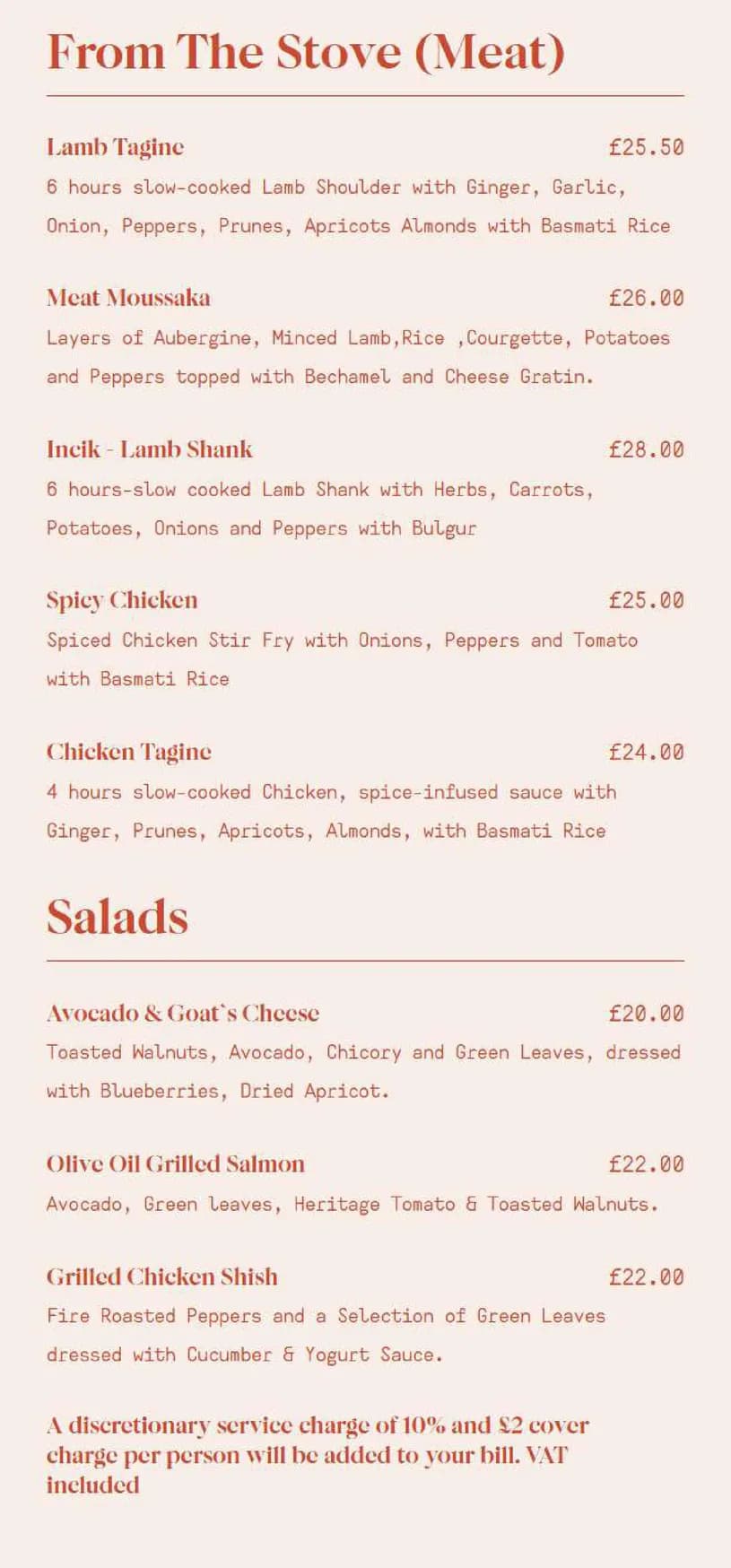 HAZ Finsbury Square menu, page 4