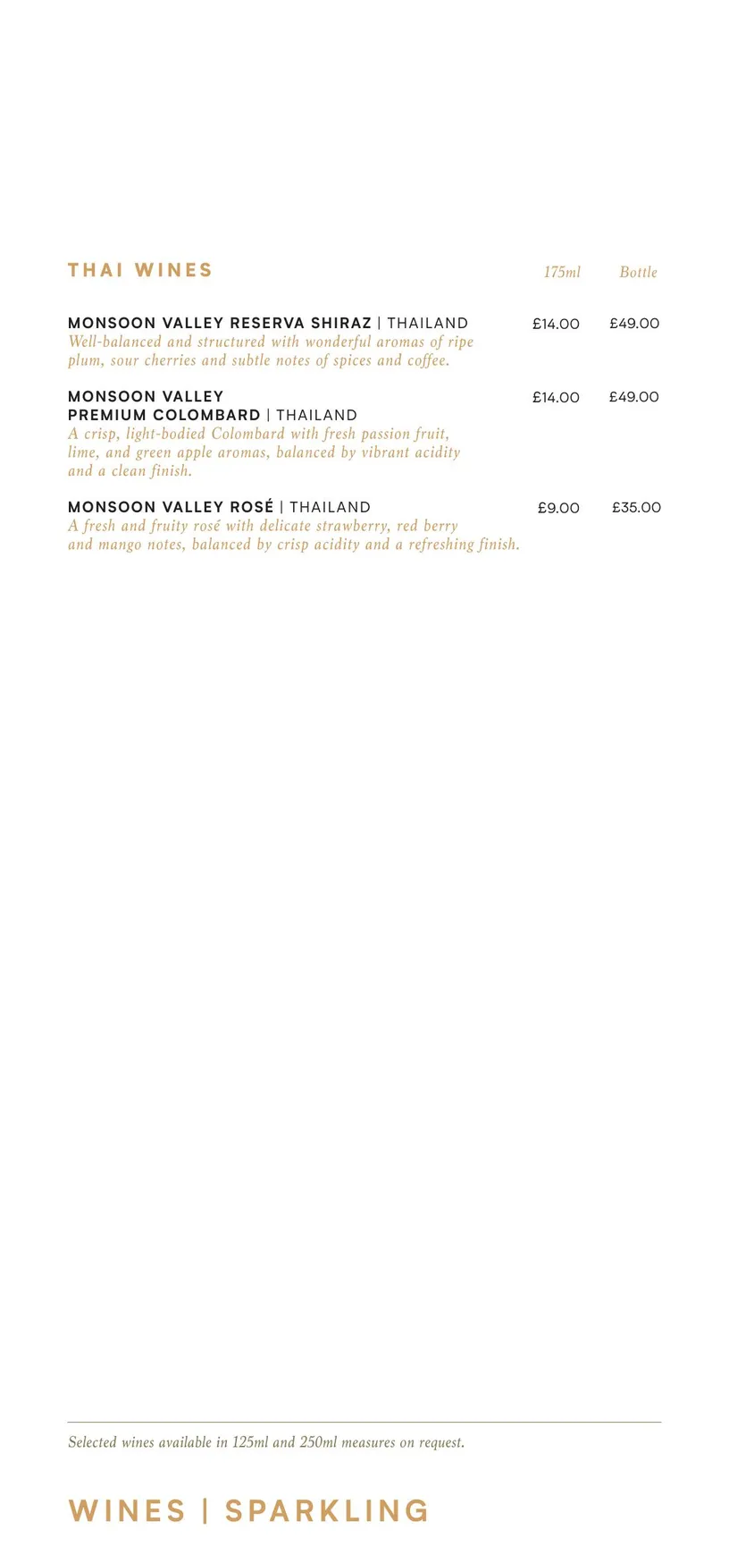 Chaophraya menu, page 15