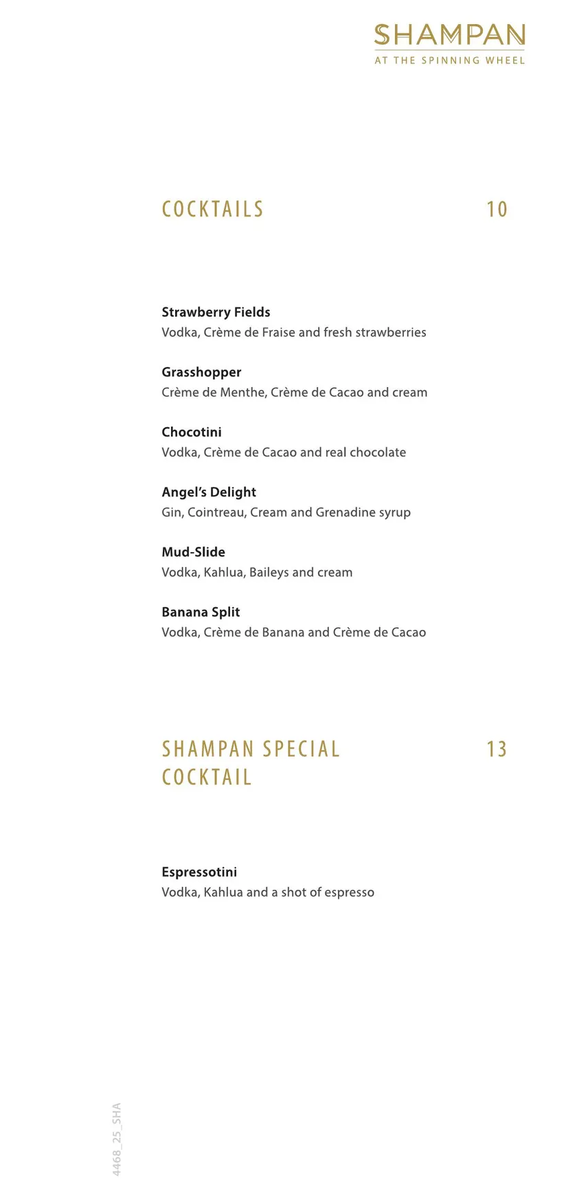 Shampan at the Spinning Wheel menu, page 10