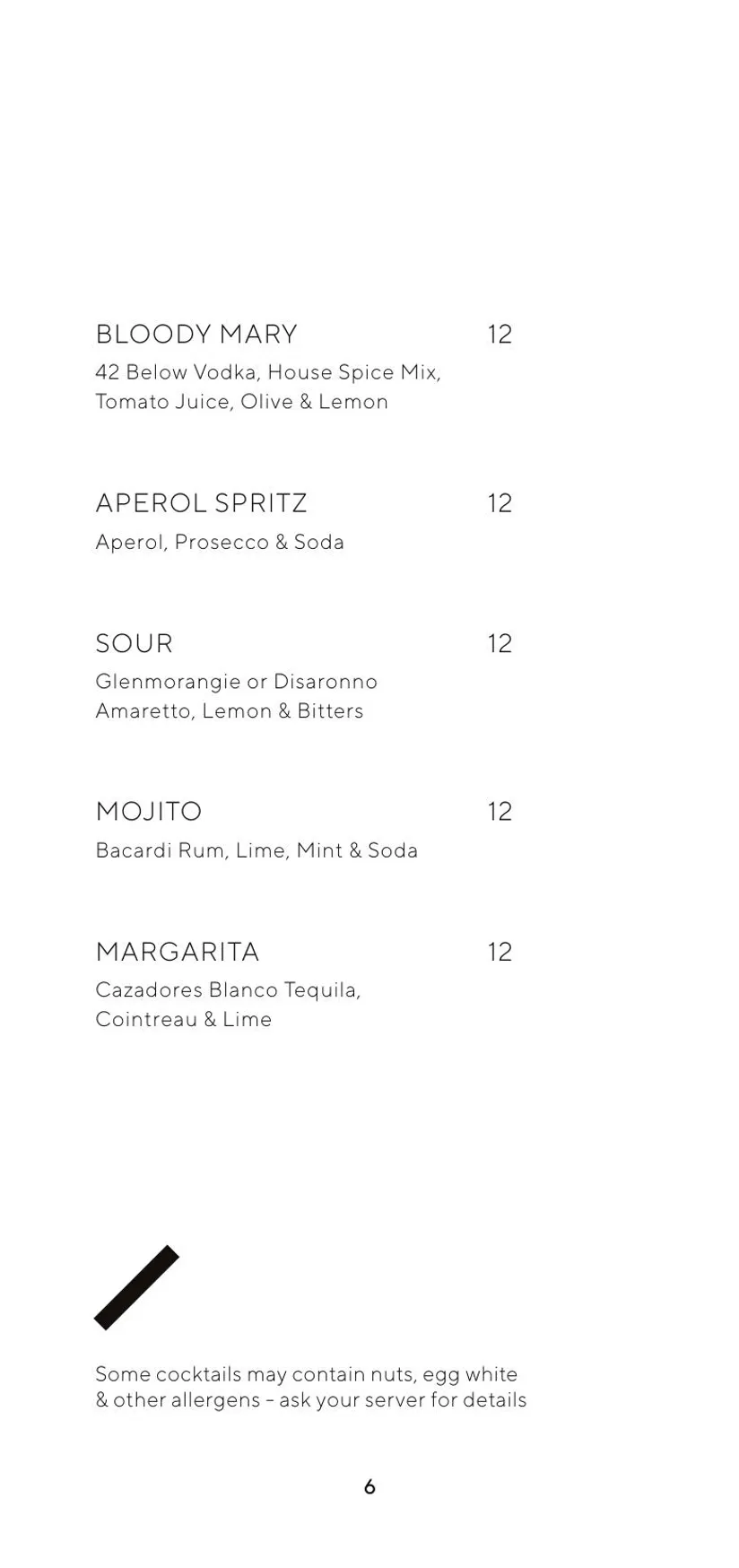 Chop House menu, page 8