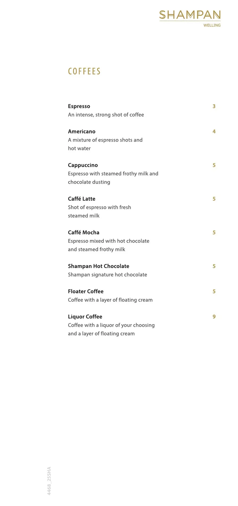 Shampan Welling menu, page 11