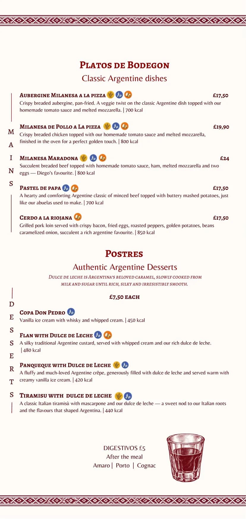 La Querencia menu, page 3